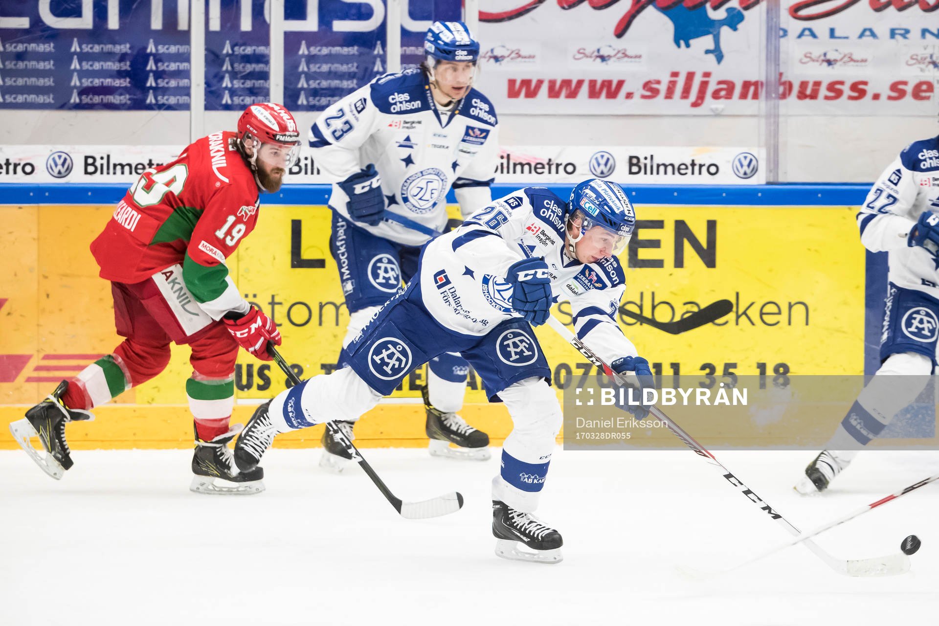 Leksands Patrik Norén och Sondre Olden och Moras Alex