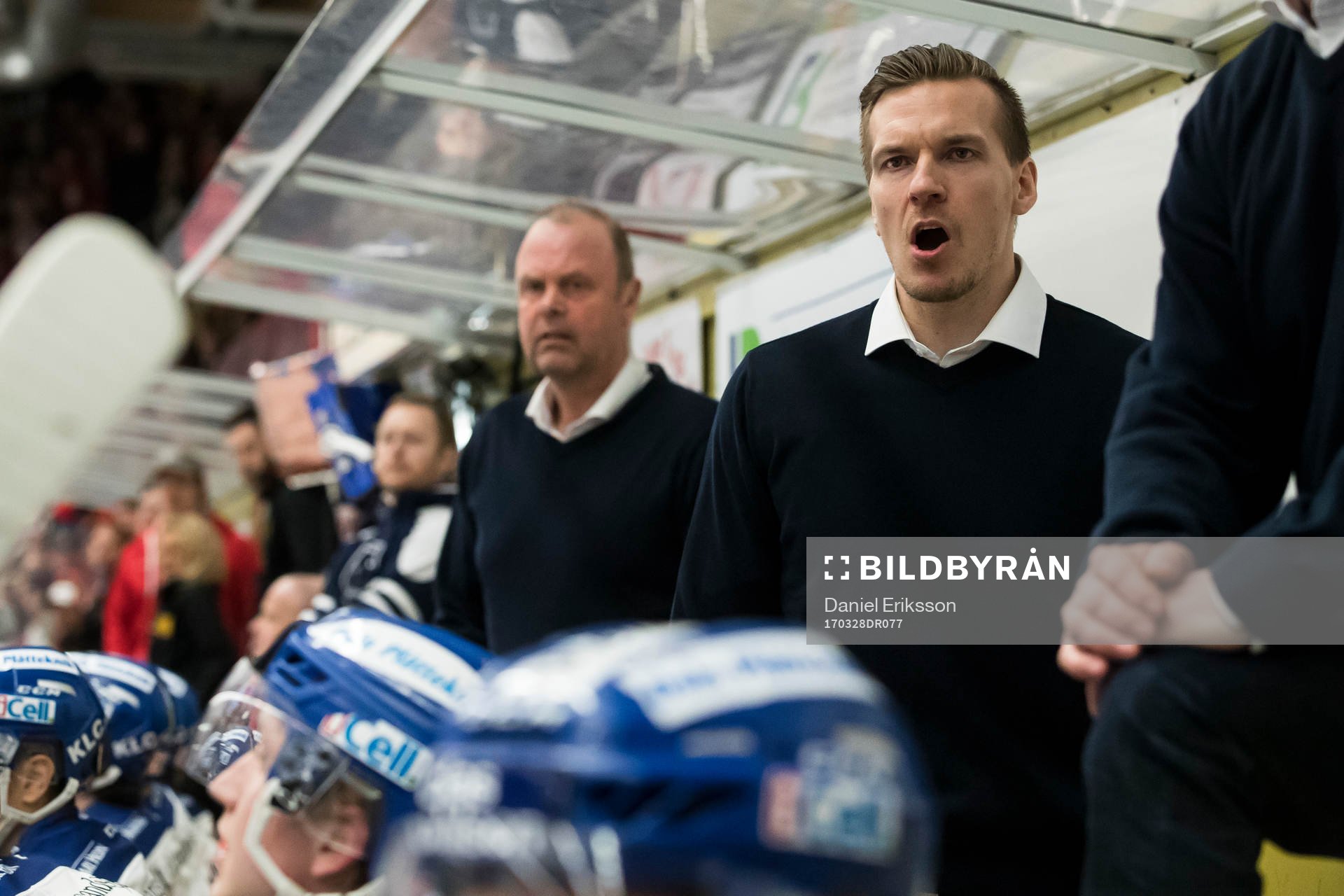 Leksands assisterande tränare Gabriel Karlsson  i