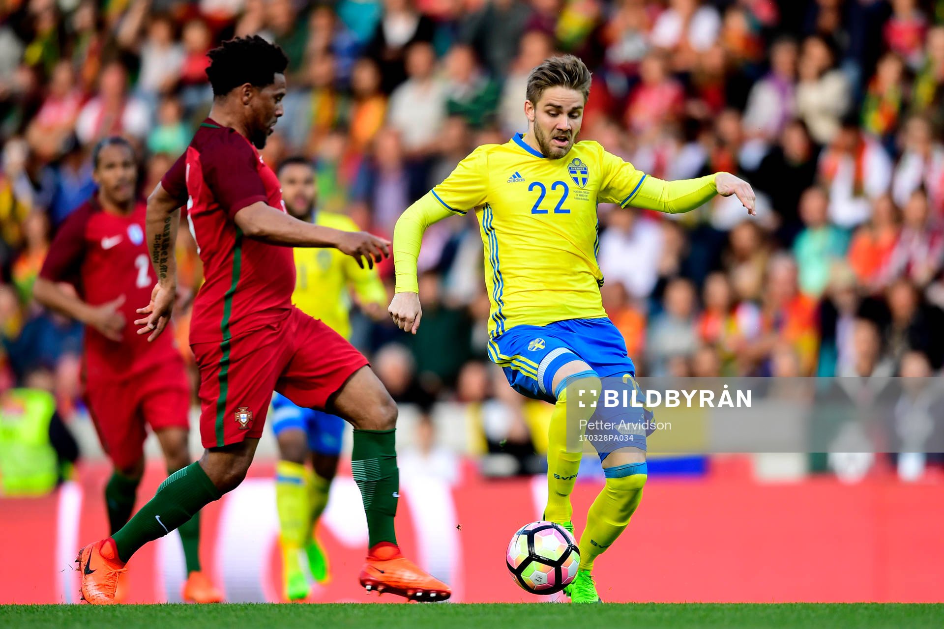 Sveriges Christoffer Nyman och Portugals Eliseu