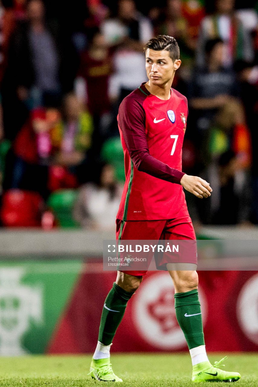 Portugals Cristiano Ronaldo deppar