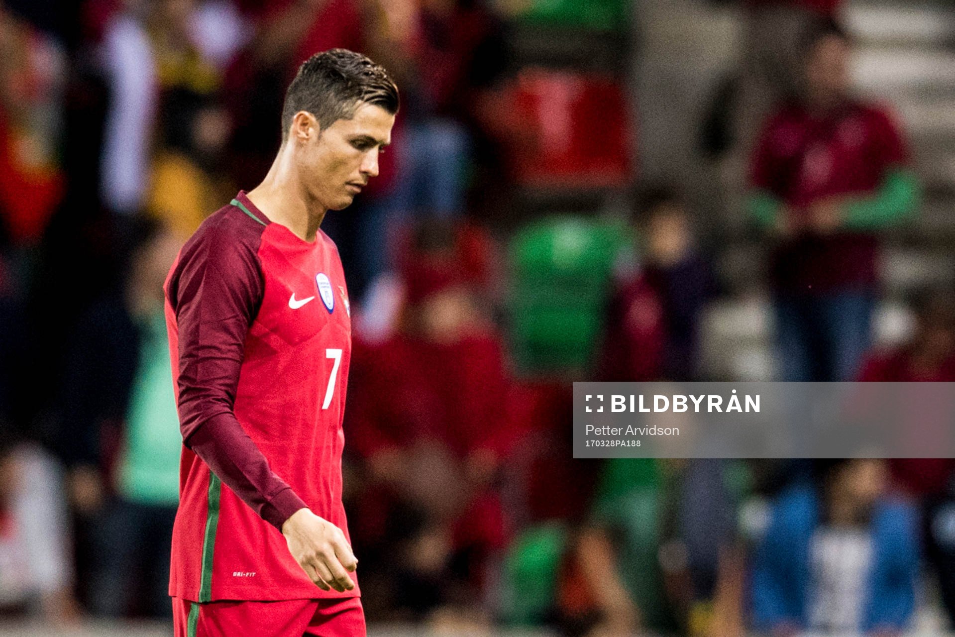 Portugals Cristiano Ronaldo deppar