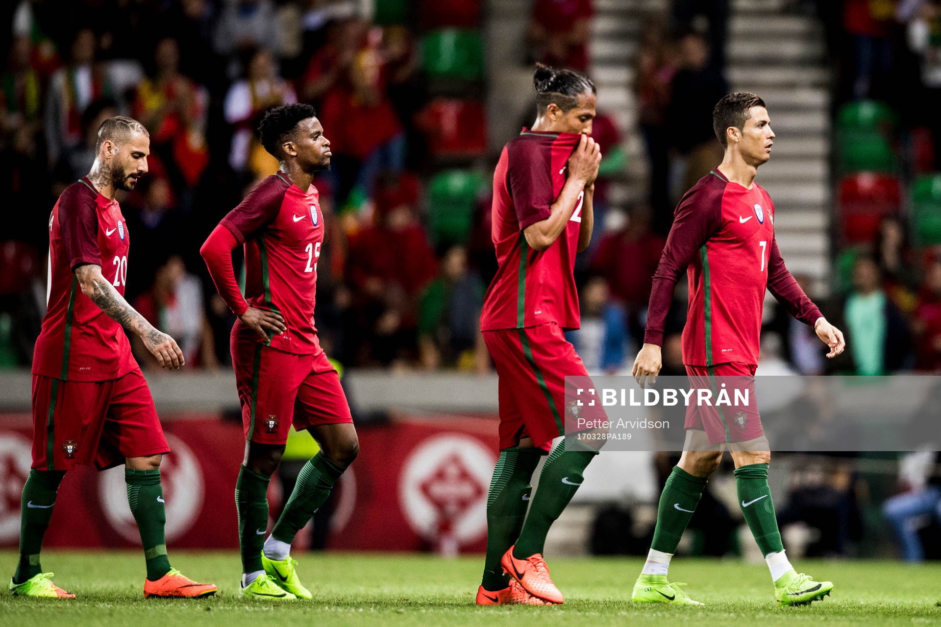 Portugals Ricardo Quaresma, Nelson Semedo, Bruno Alves och