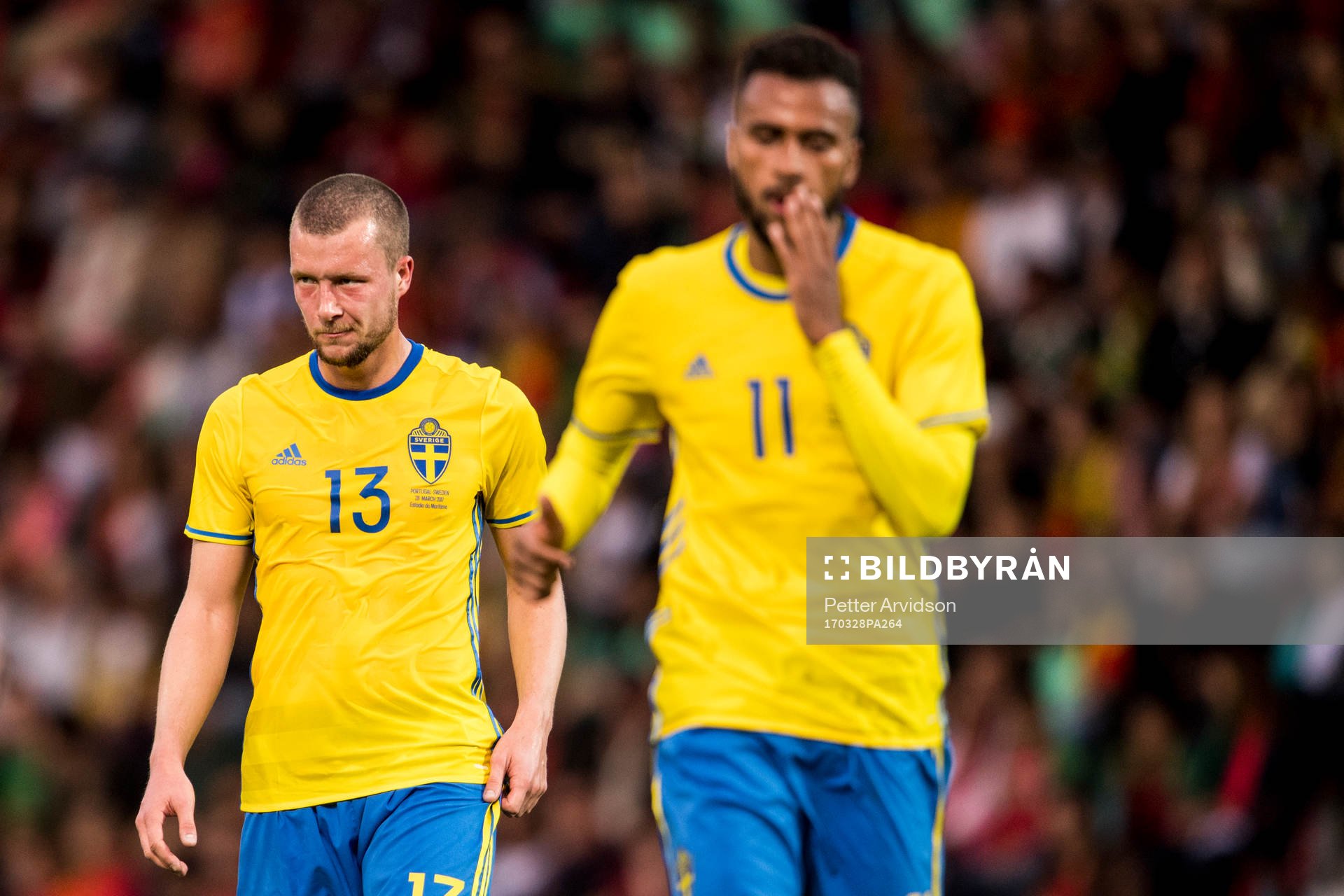Sveriges Jakob Johansson och Isaac Kiese Thelin