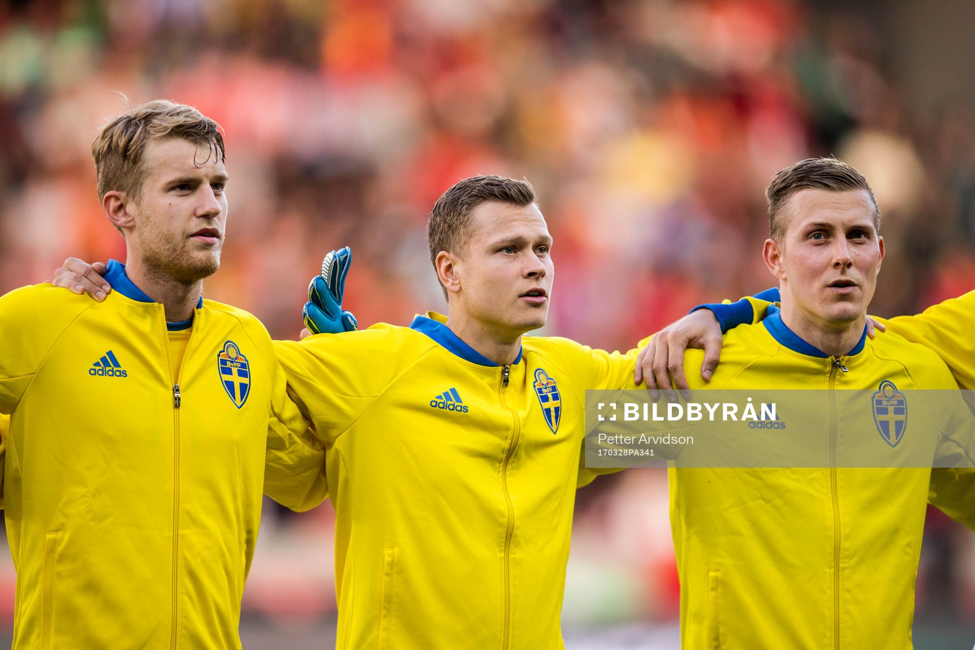 Sveriges Filip Helander, Viktor Claesson och målvakt