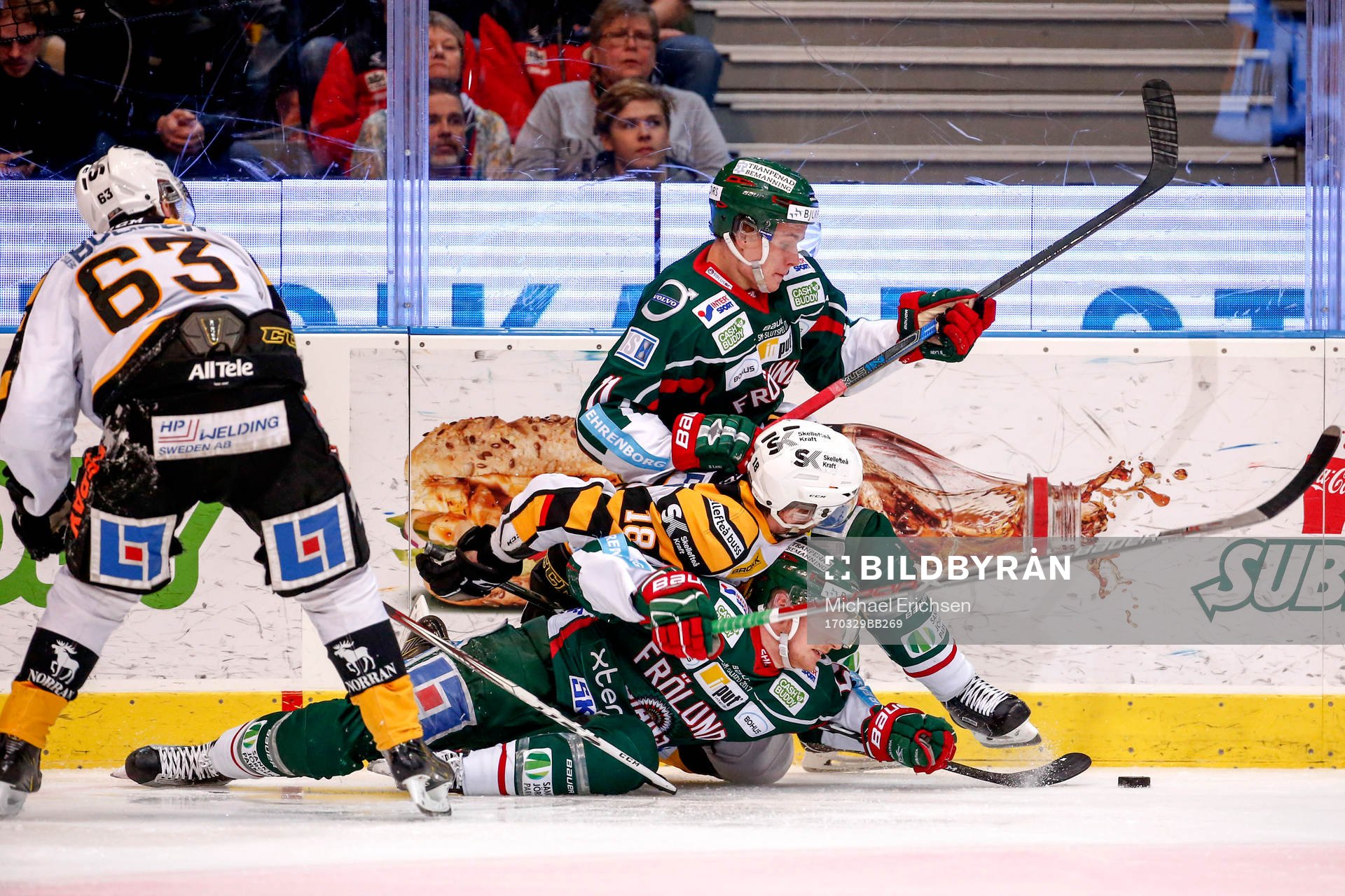 Frölundas Victor Olofsson och Simon Hjalmarsson och