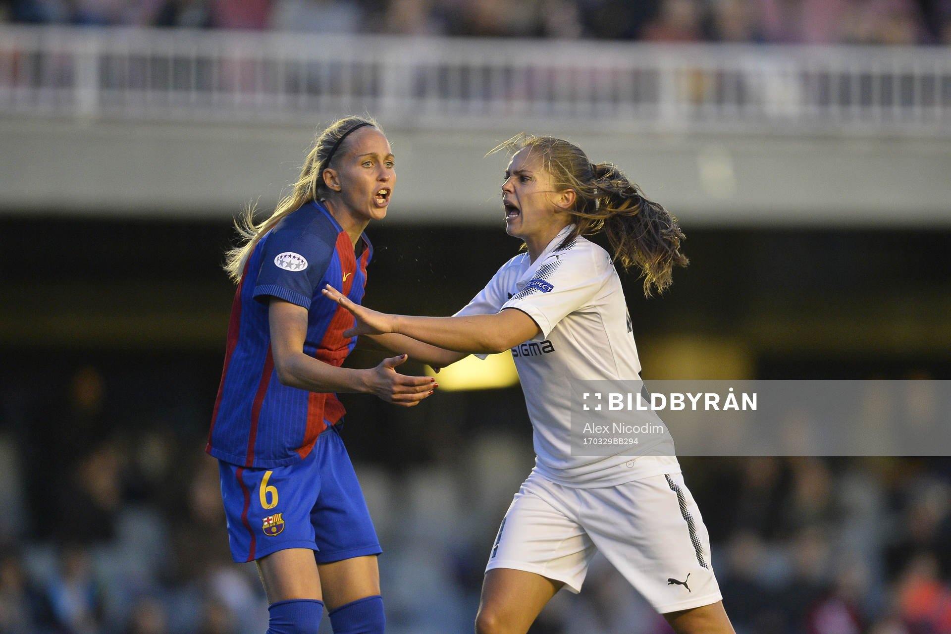 Rosengårds Lieke Martens och Barcelonas Line Röddik Hansen