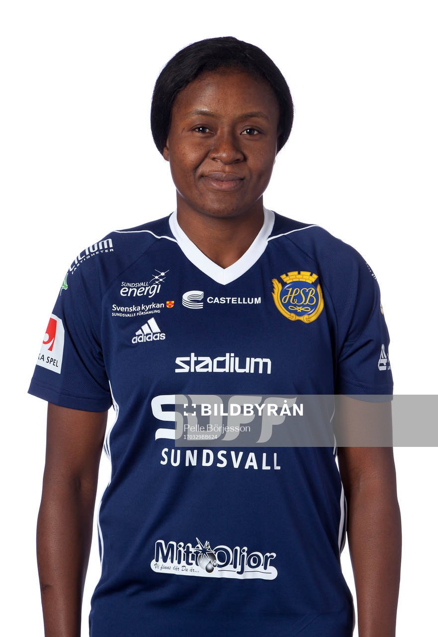 Sundsvalls Ysis Sonkeng poserar för ett porträtt den 29 mars 2017 i Sundsvall.