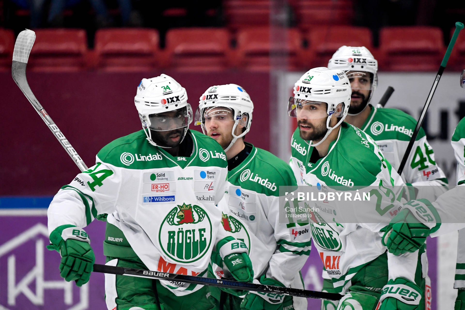 Rögles Edwin Hedberg, Simon Ryfors och Ludvig Rensfeldt