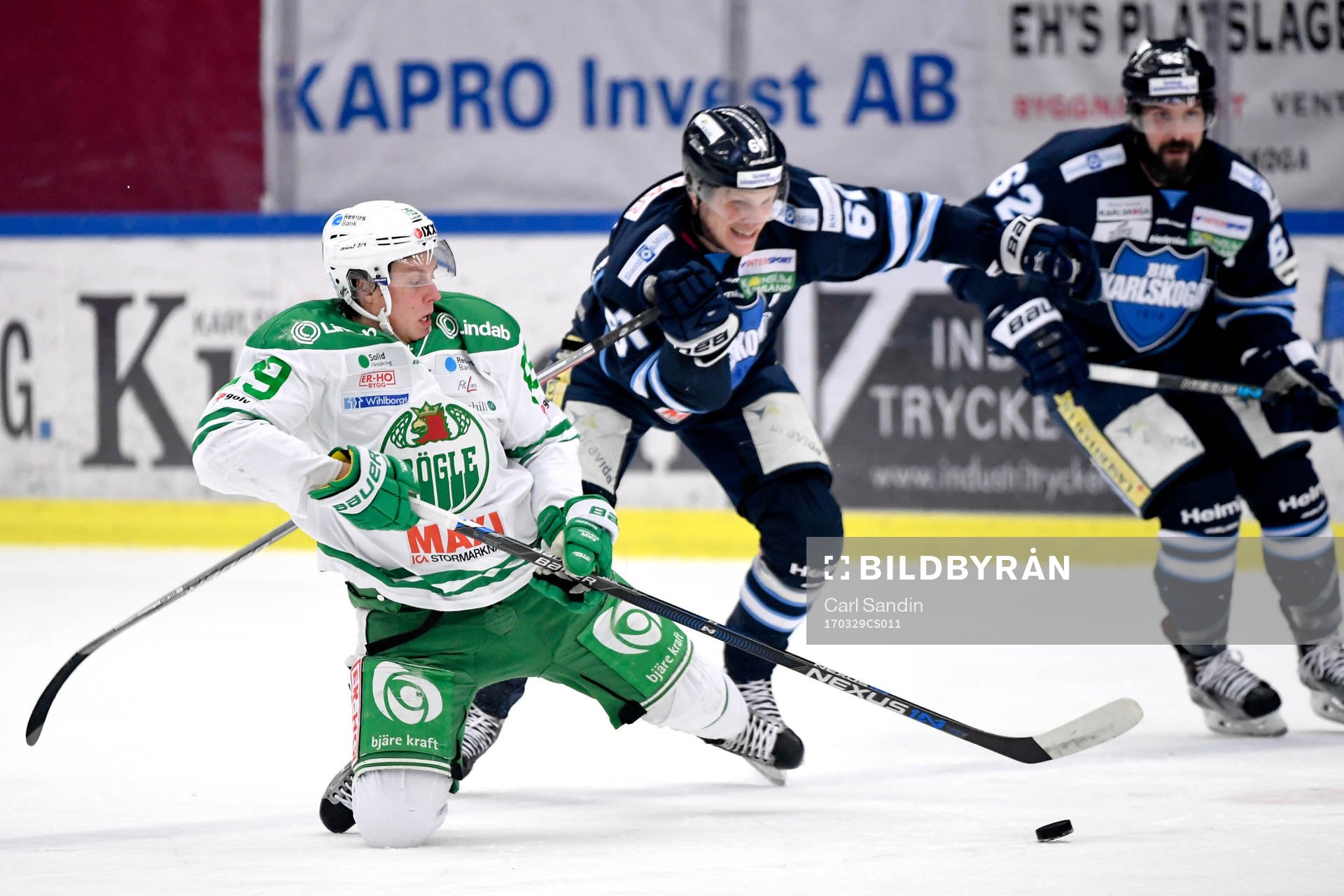 Rögles David Åslin och Karlskogas Mikael Eriksson