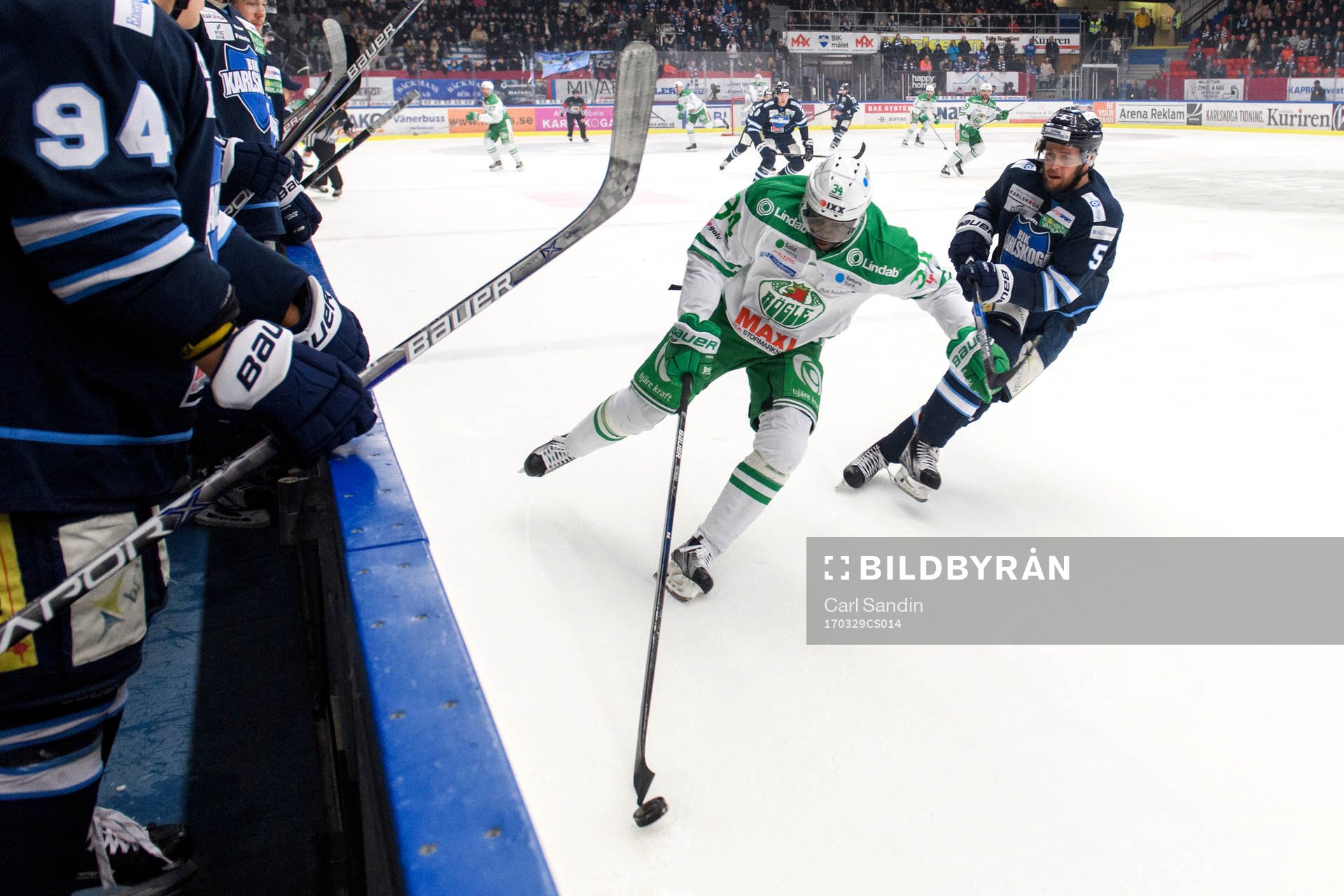 Rögles Edwin Hedberg och Karlskogas Richard Blidstrand