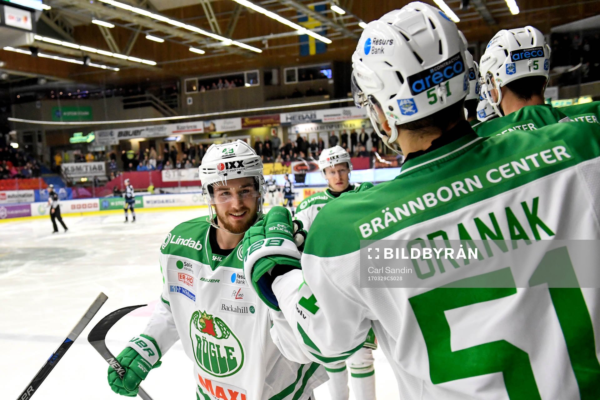 Rögles Sebastian Collberg jublar