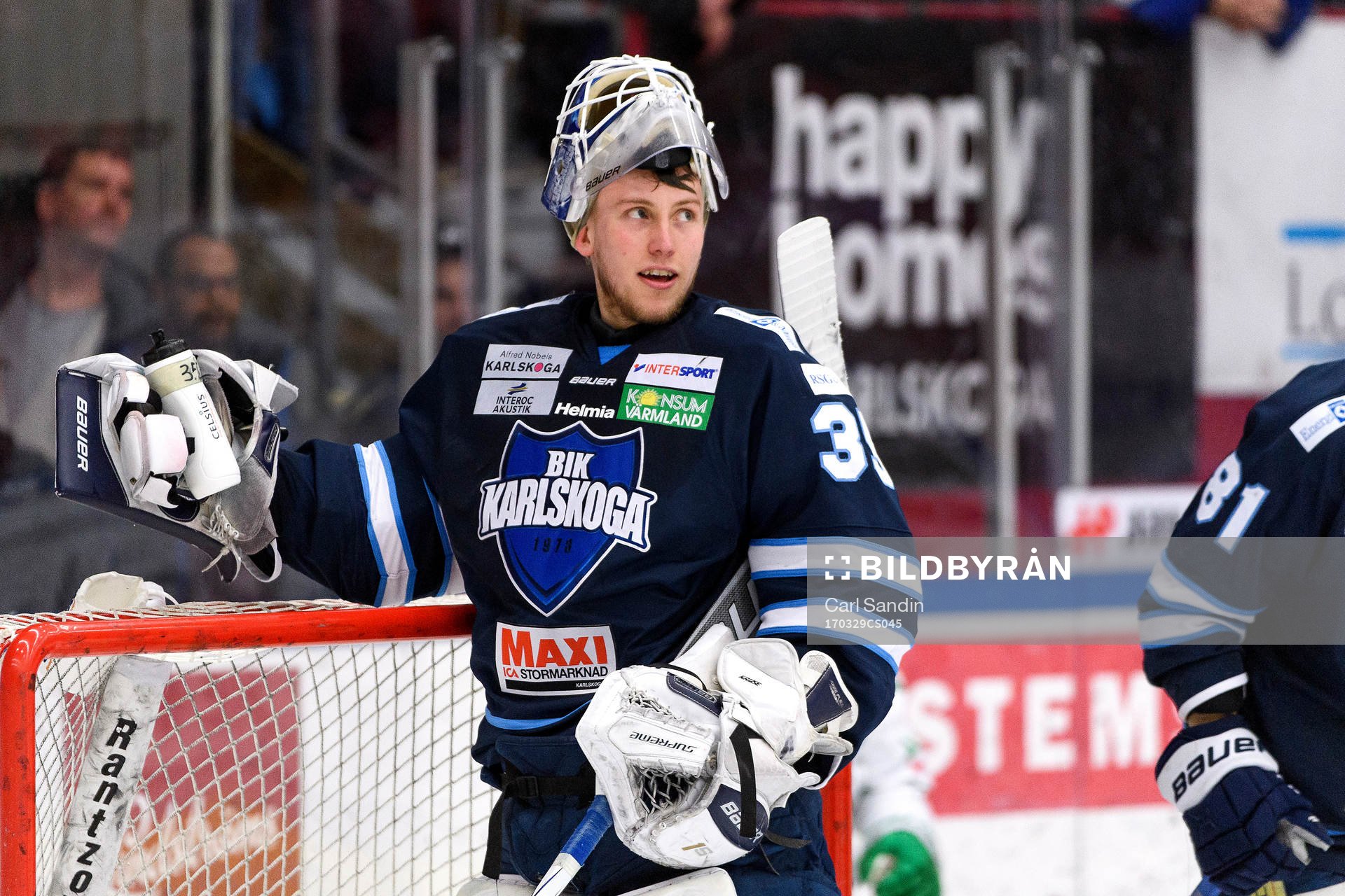 Karlskogas målvakt Emil Kruse