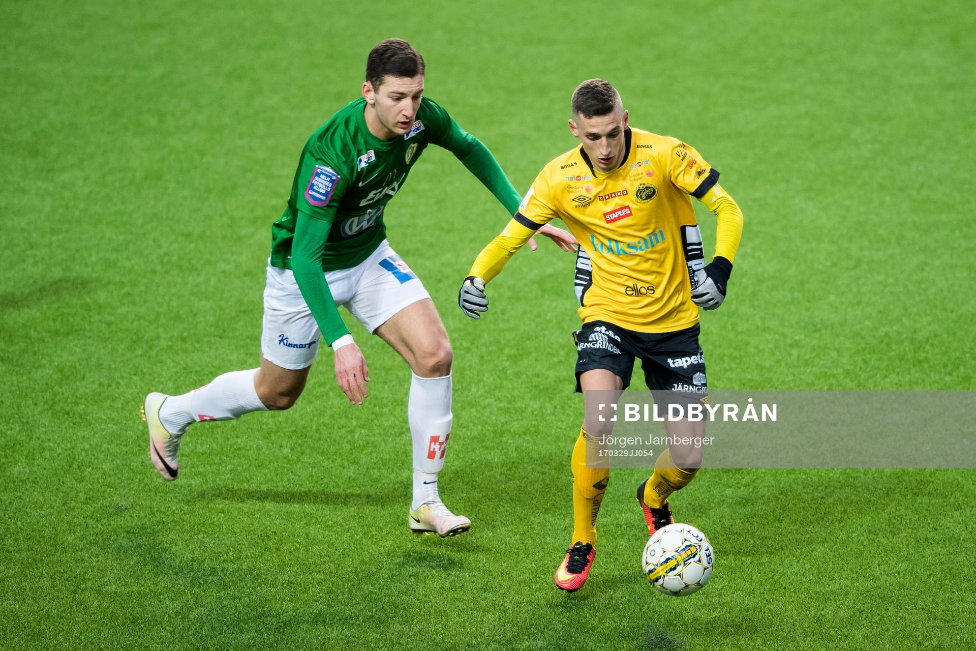Elfsborgs Arian Kabashi och Jönköpings Andreas Kilit