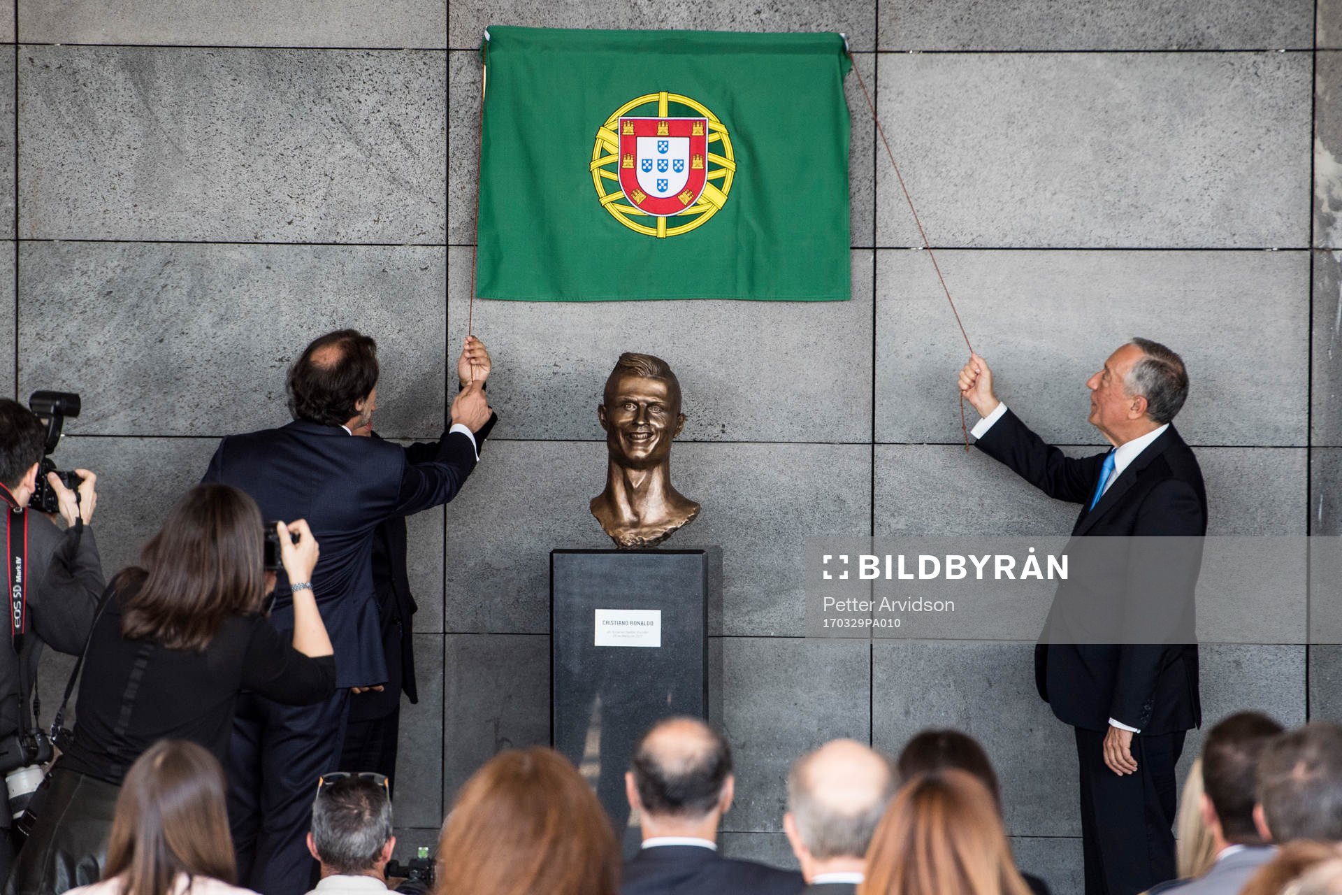 Portugals president Marcelo Rebelo de Sousa när Cristiano
