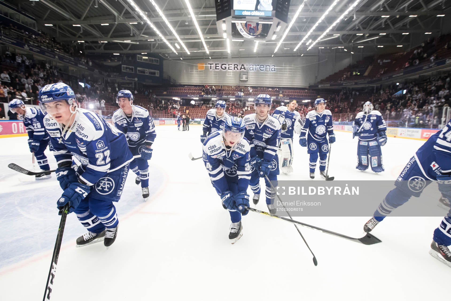 Leksands spelarna jublar