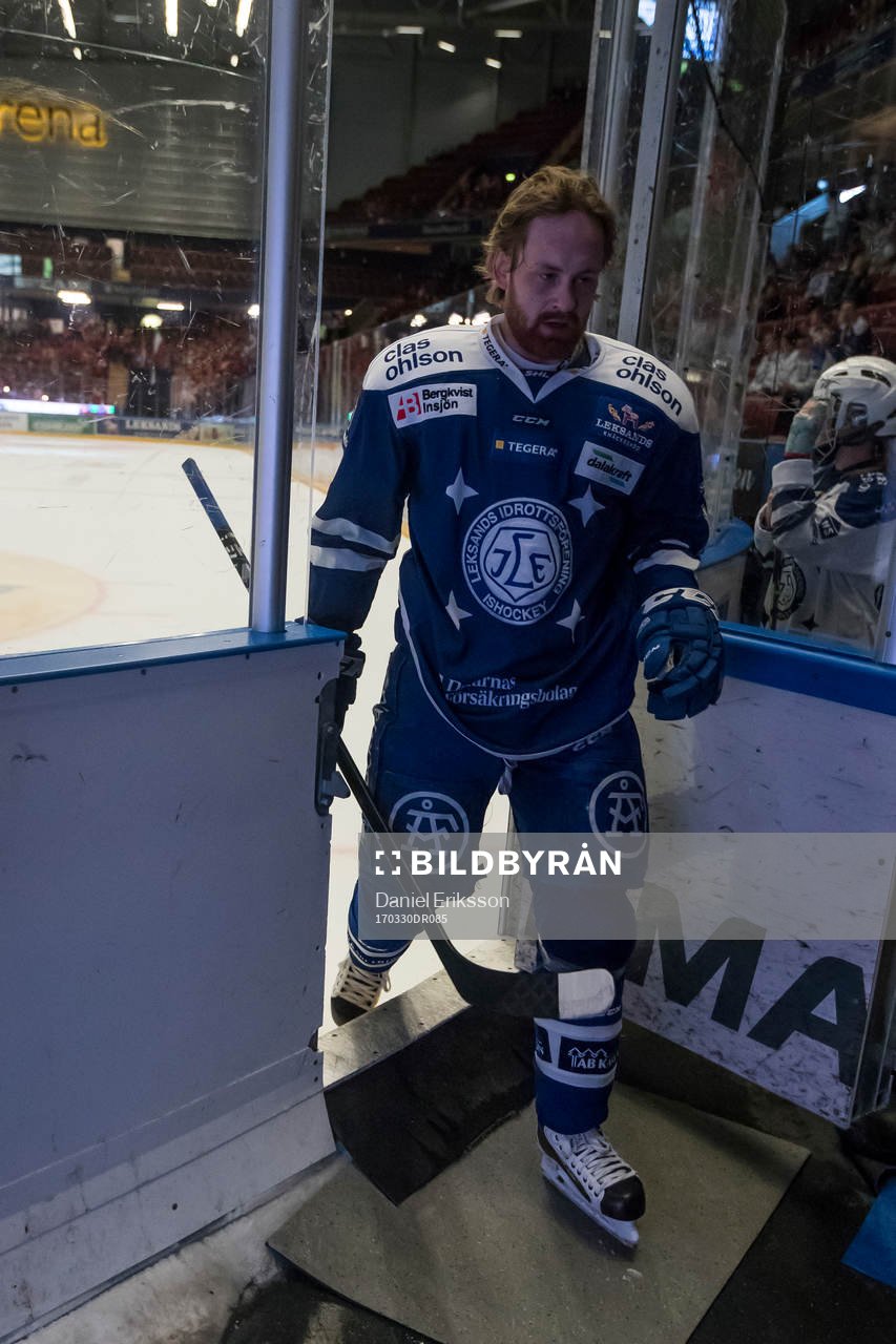 Leksands Mattias Ritola  i ishockeymatchen i direktkvalet