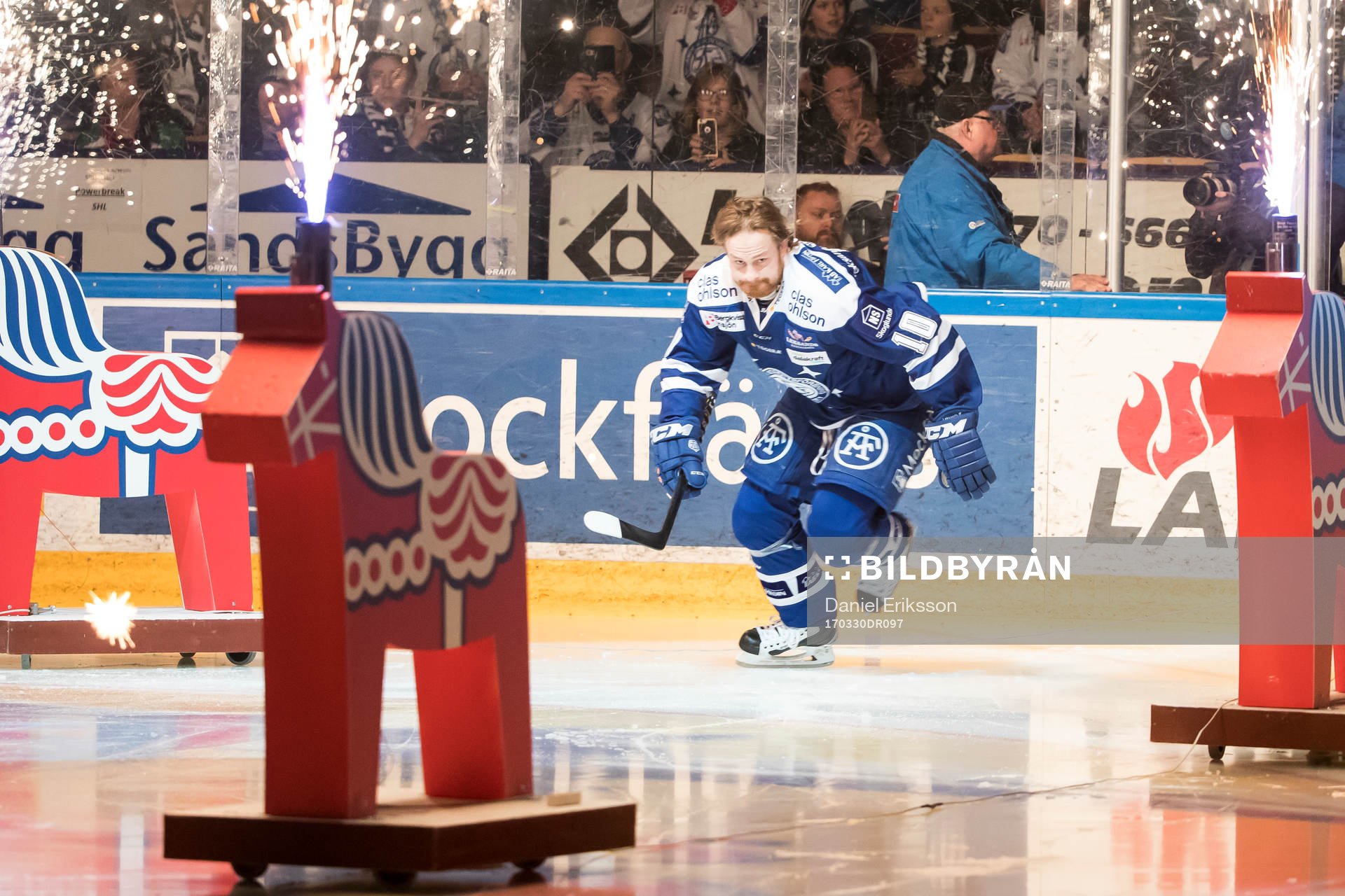Leksands Mattias Ritola  i ishockeymatchen i direktkvalet