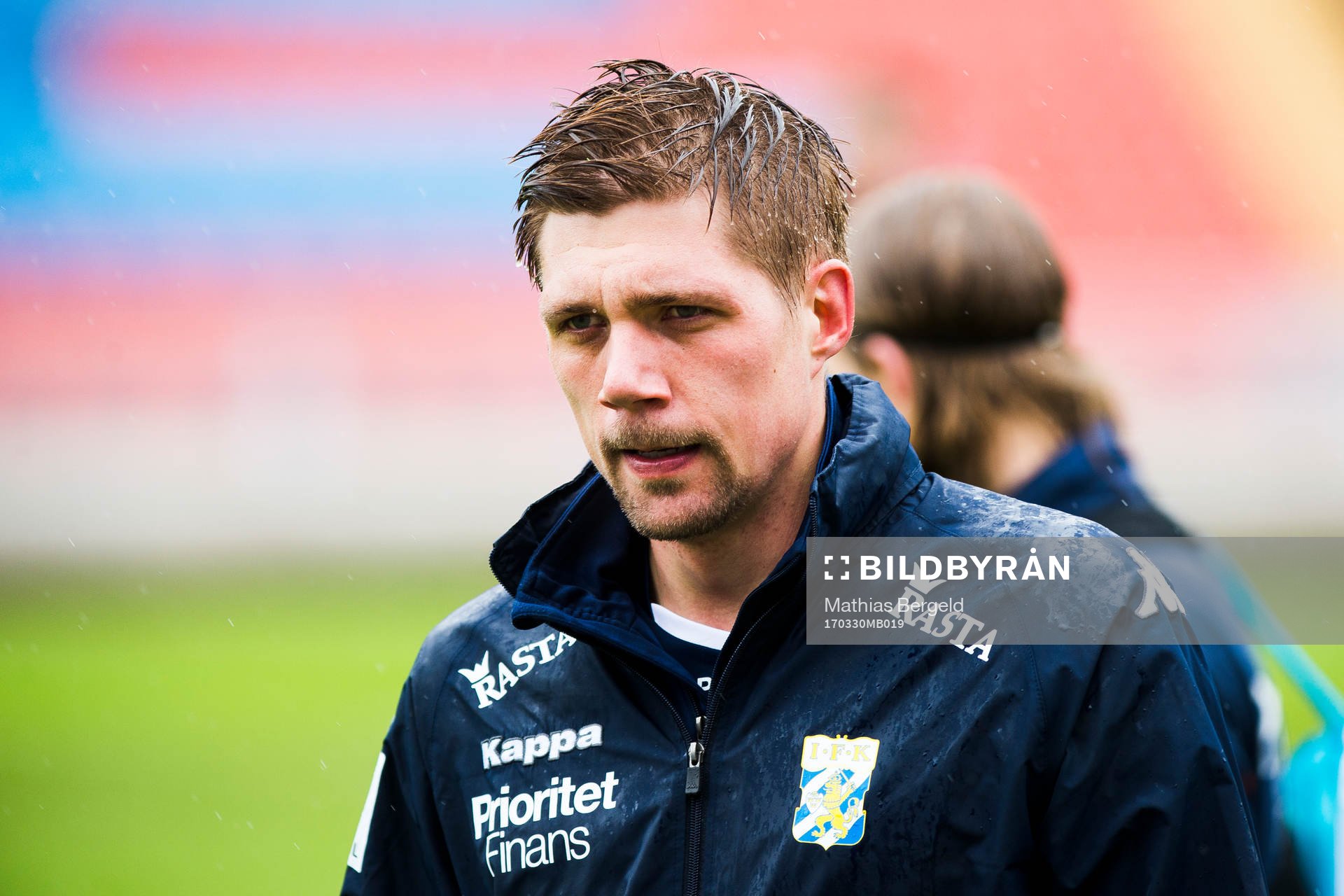 IFK Göteborgs Mikael Boman under en träning med IFK Göteborg den 30 mars 2017 i Göteborg.