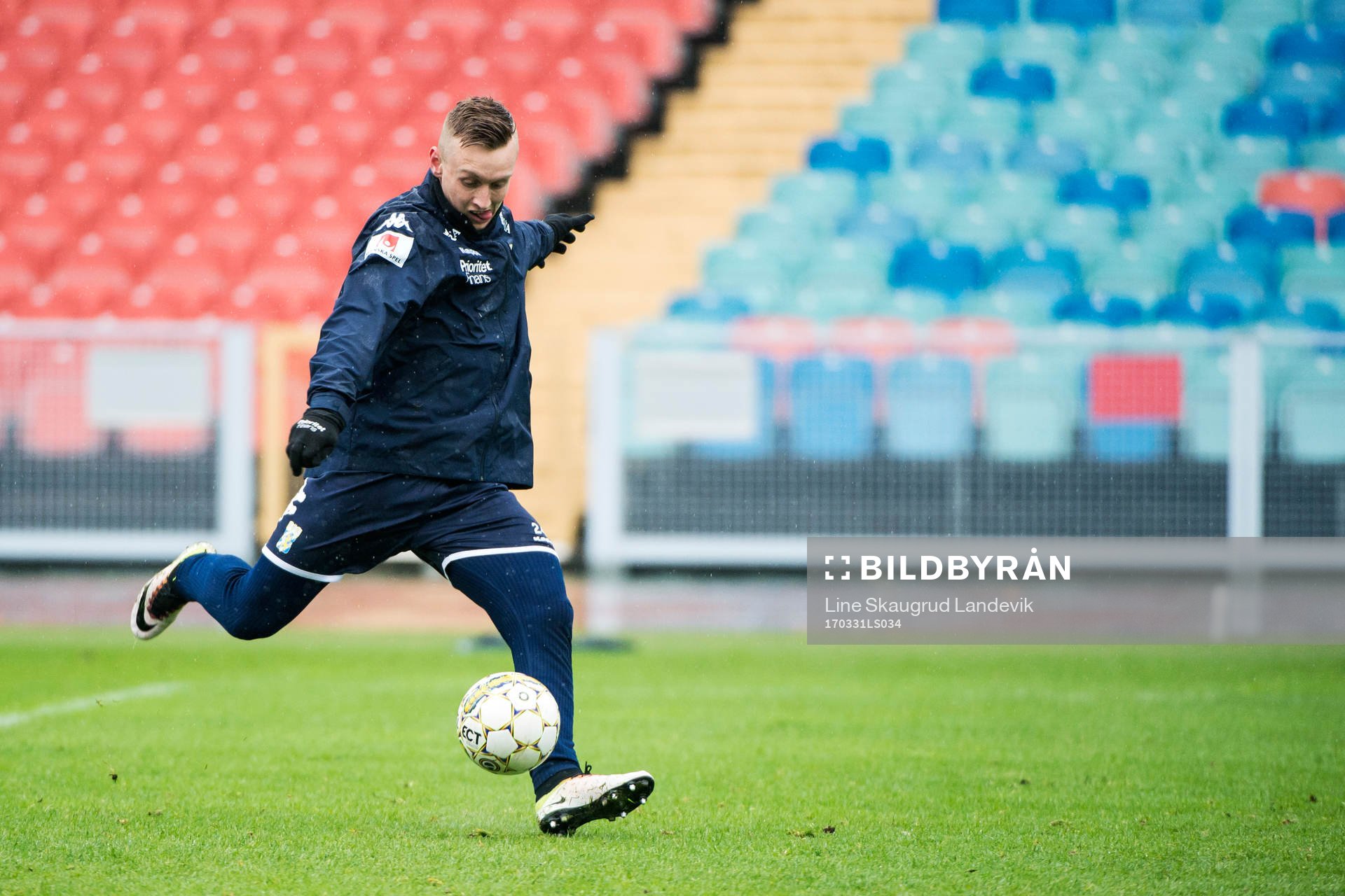IFK Göteborgs Sebastian Ohlsson under en träning med IFK Göteborg den 31 mars 2017 i Göteborg.
