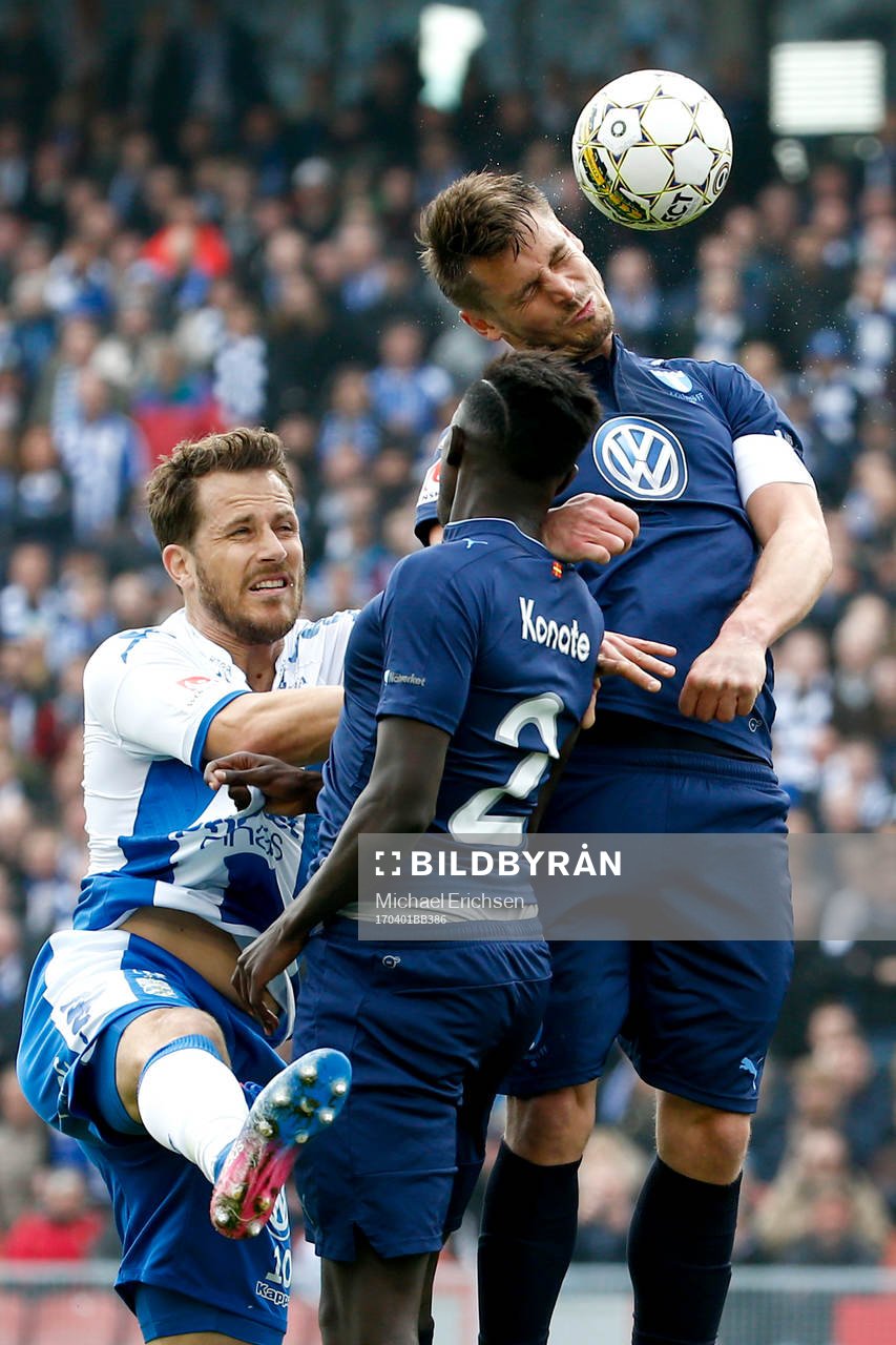 Malmö FFs Markus Rosenberg och IFK Göteborgs Tobias Hysen