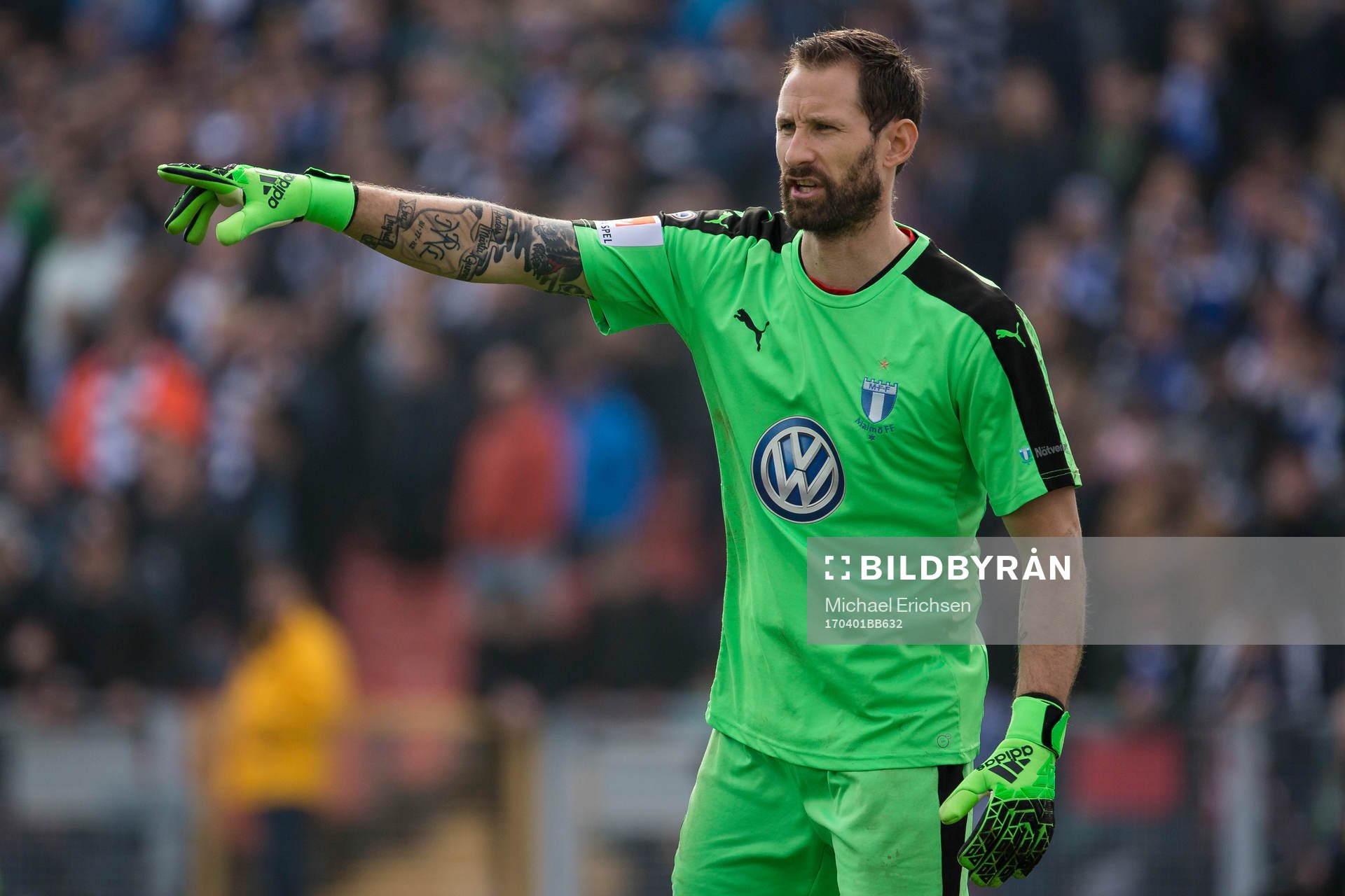 Malmö FFs målvakt Johan Wiland