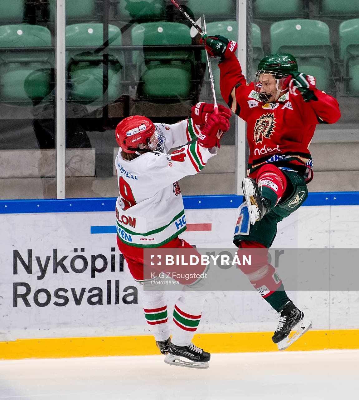 Modos Lukas Wernblom och Frölundas Elias Stendahl
