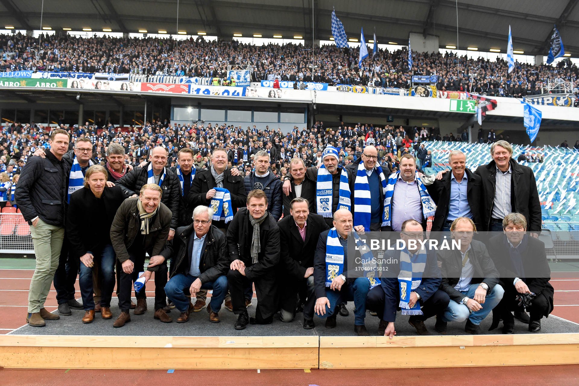 IFK Göteborgs spelarna från 1982 och 1987 hyllas