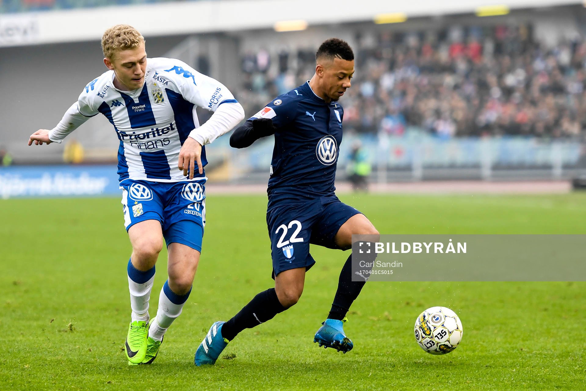 IFK Göteborgs Henrik Björdaloch Malmö FFs Tobias Sana