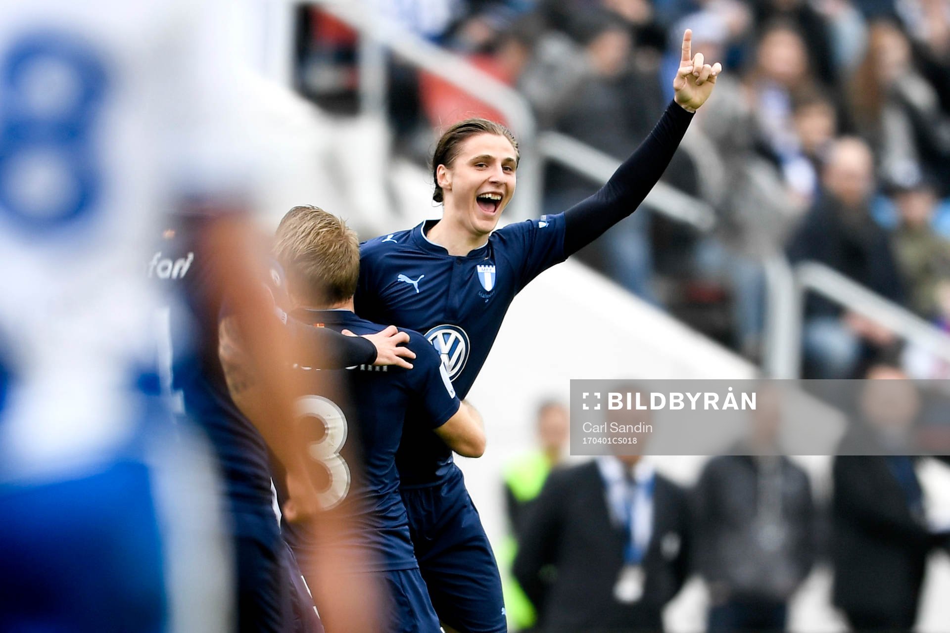 Malmö FFs Pawel Cibicki jublar