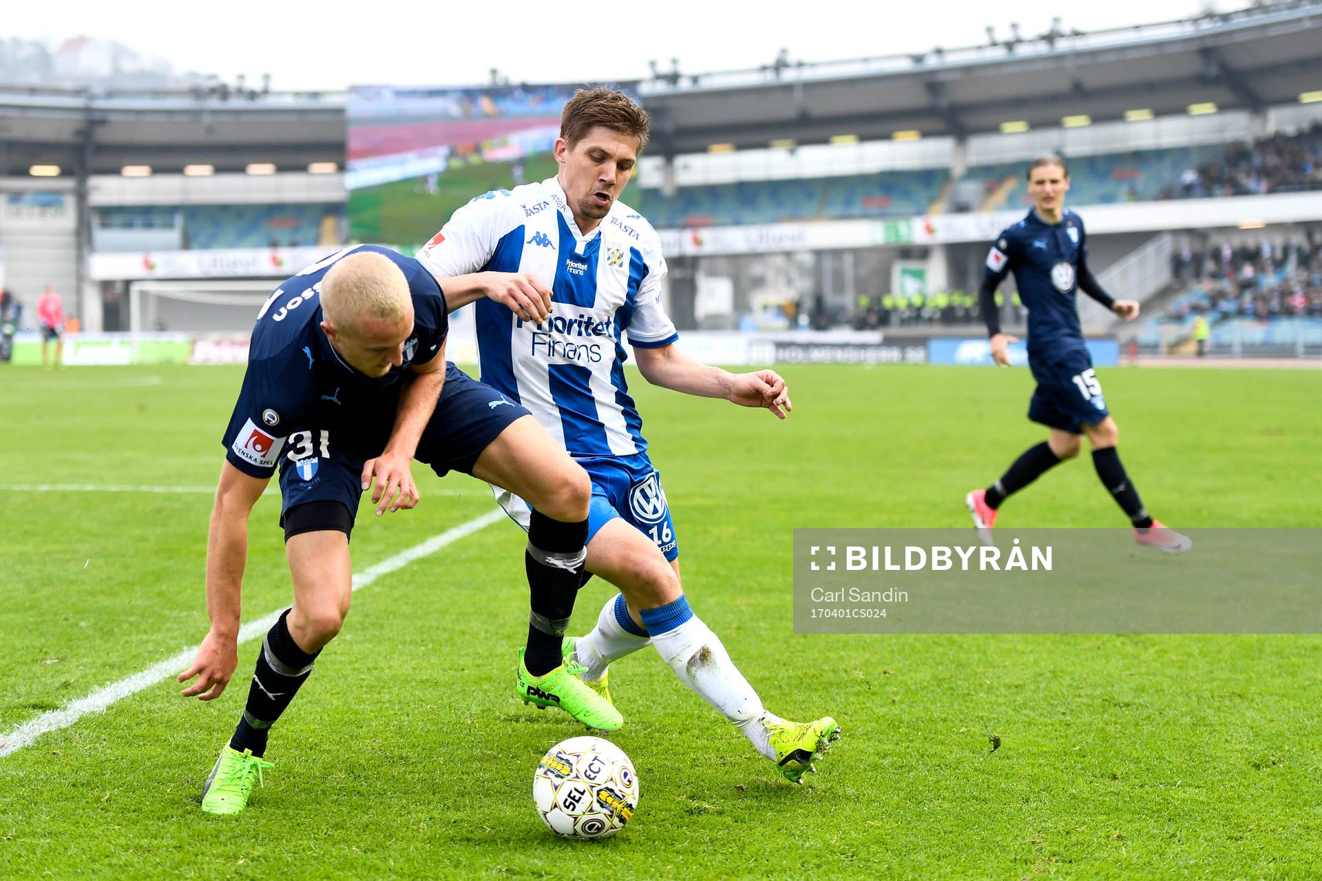 Malmö FFs Franz Brorsson och IFK Göteborgs Mikael Boman