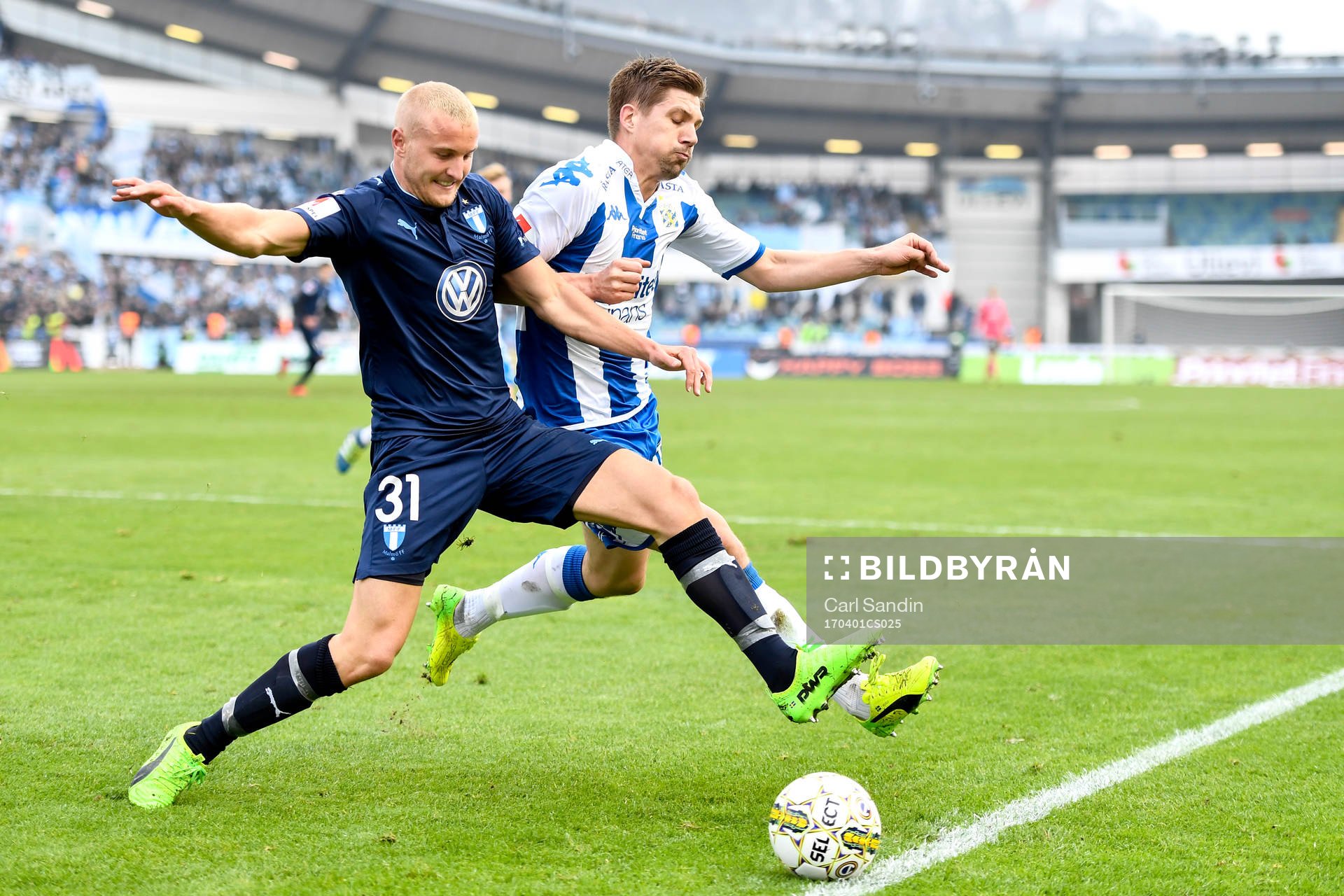 Malmö FFs Franz Brorsson och IFK Göteborgs Mikael Boman