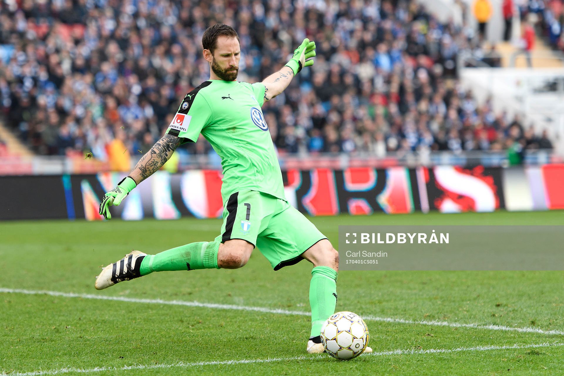 Malmö FFs målvakt Johan Wiland