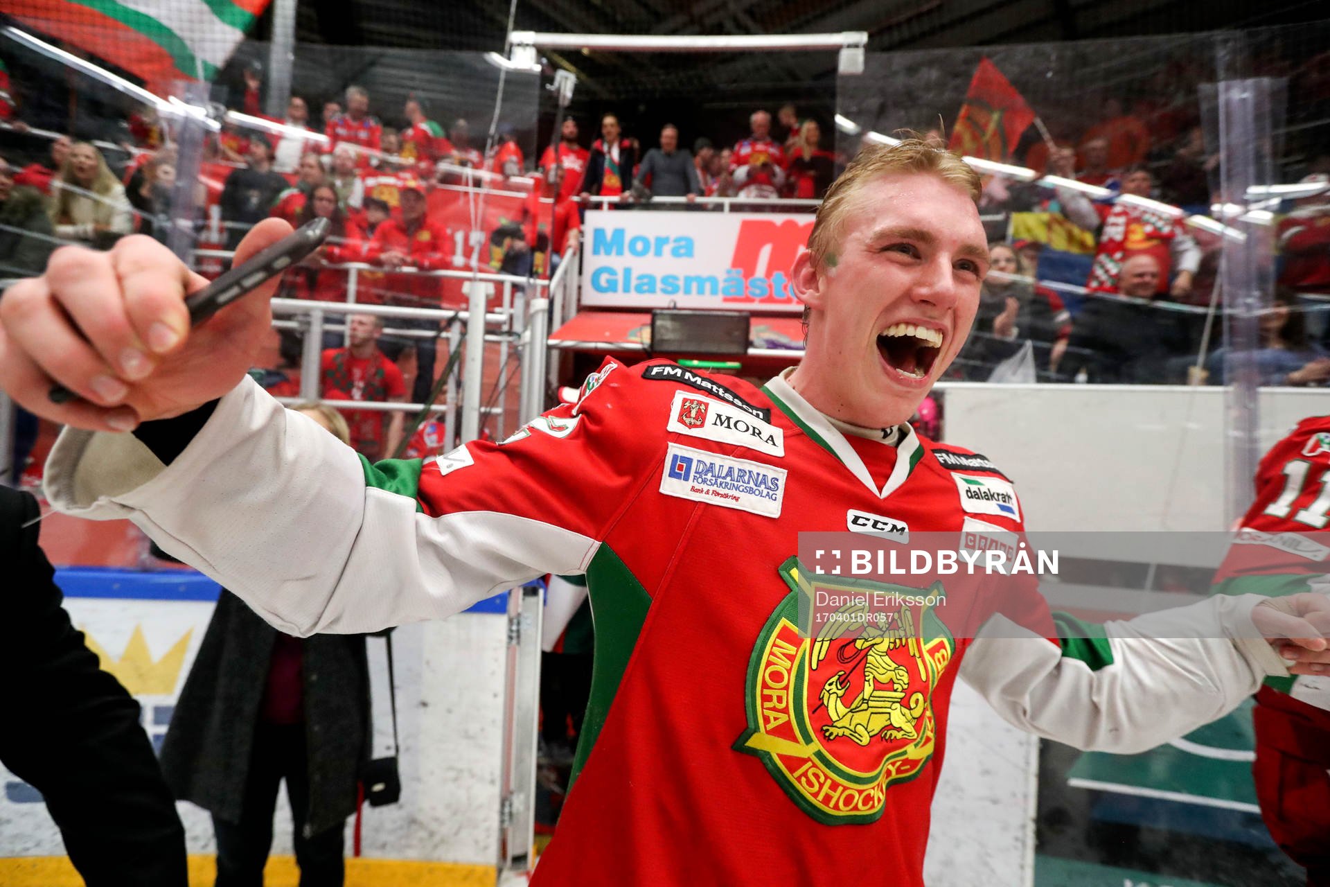 Moras Patrik Eklund jublar
