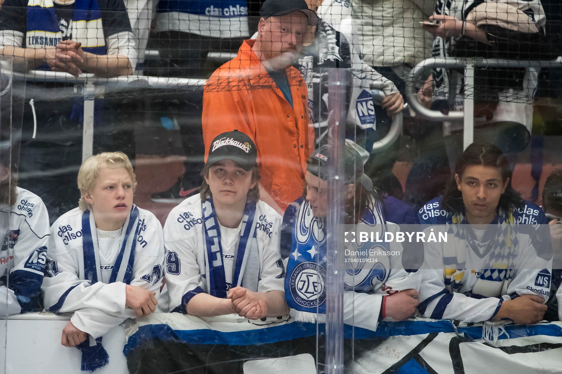 Leksands  fansen deppar i ishockeymatchen i direktkvalet
