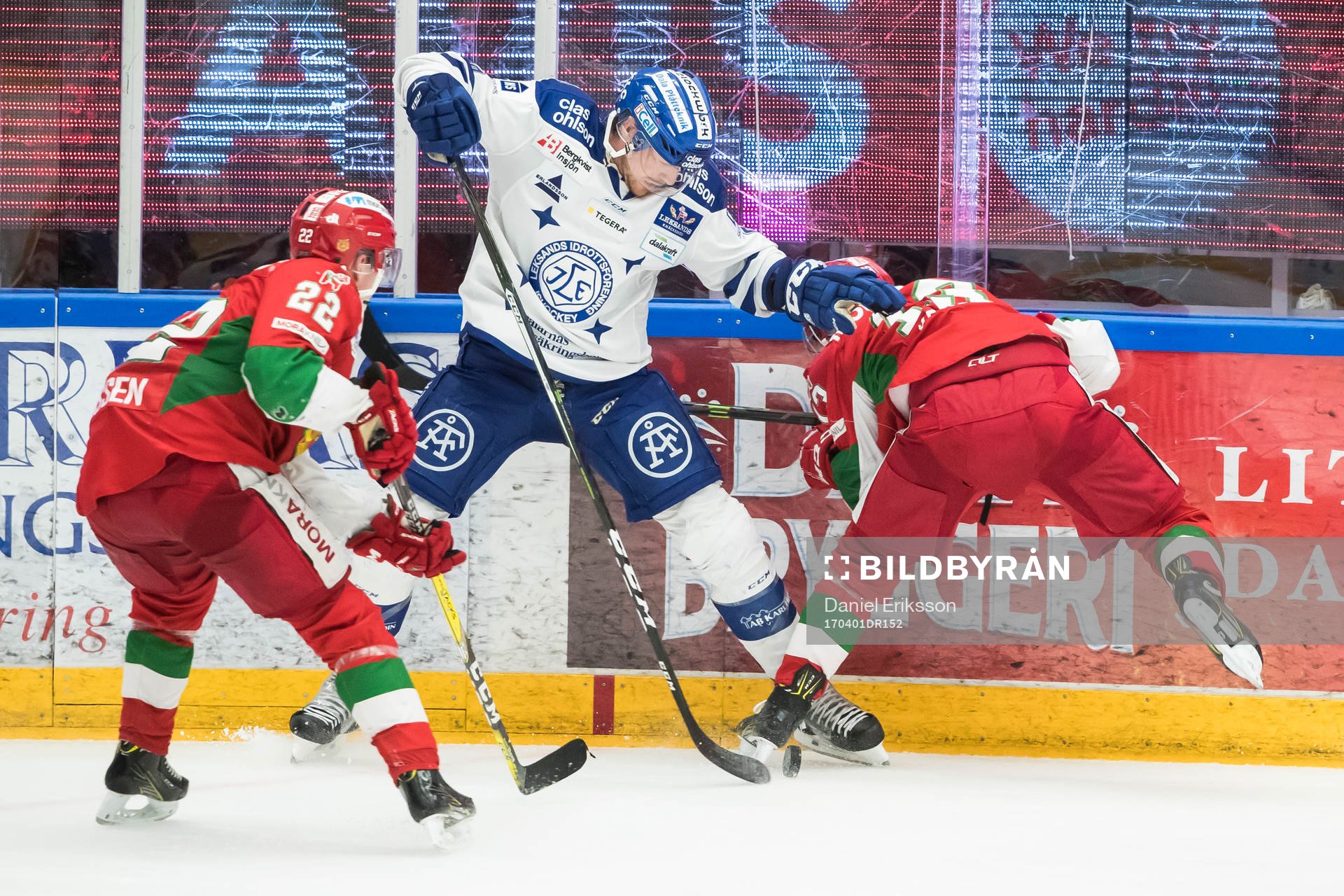 Moras Matias Lassen och Leksands Joseph Piskula och Moras