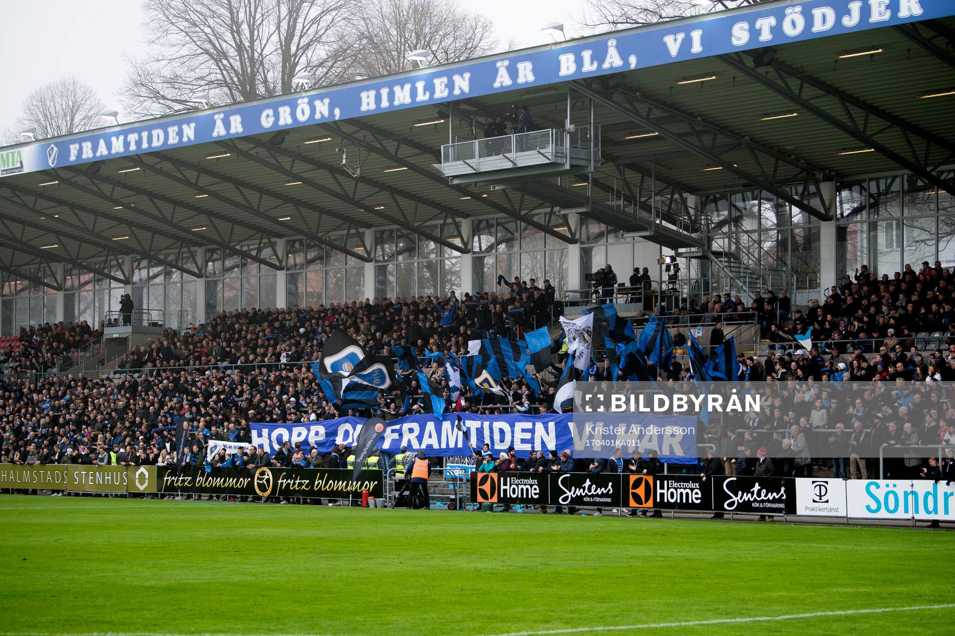 Halmstads fans tifo