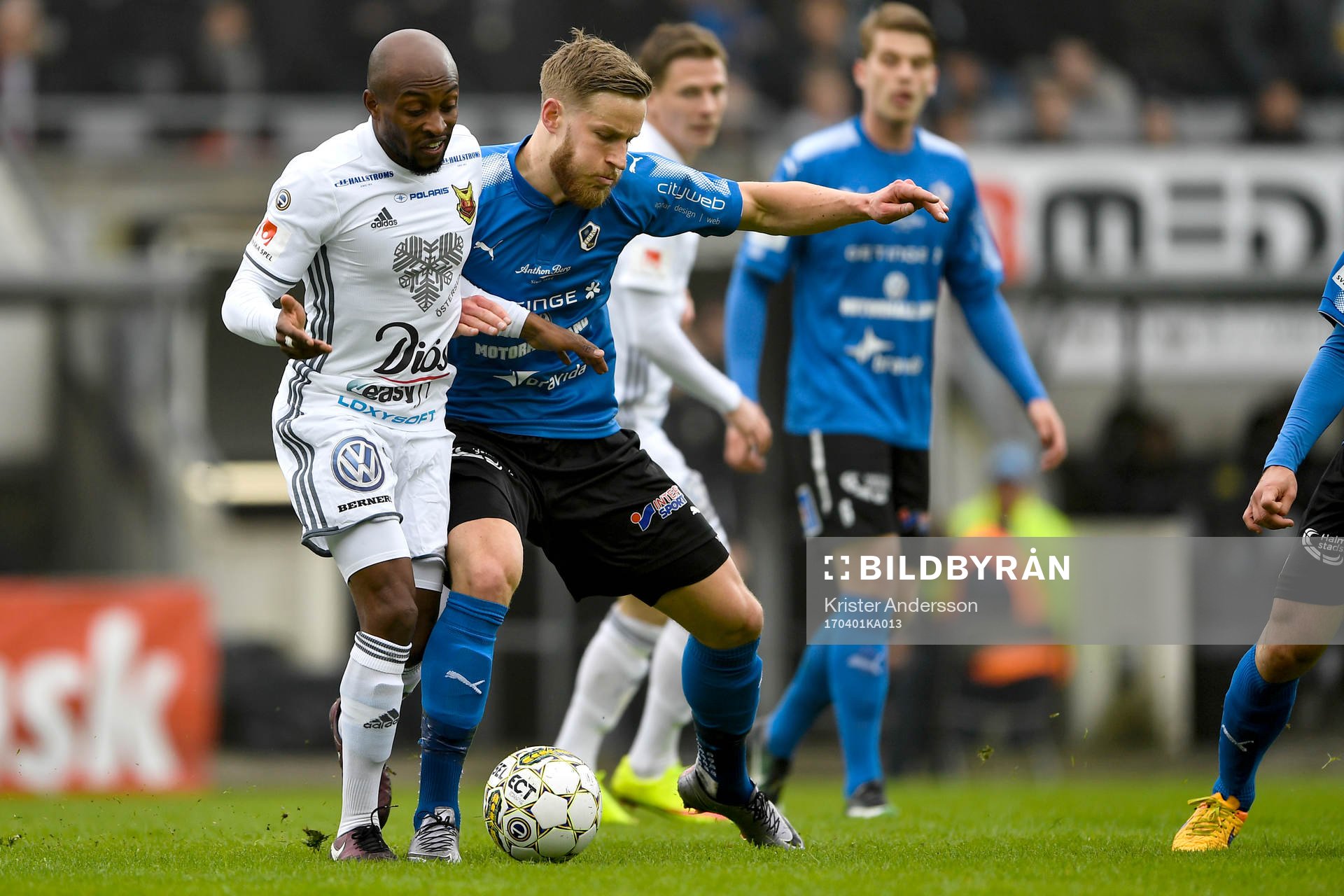 Östersunds Fouad Bachirou och Halmstads Alexander Ruud