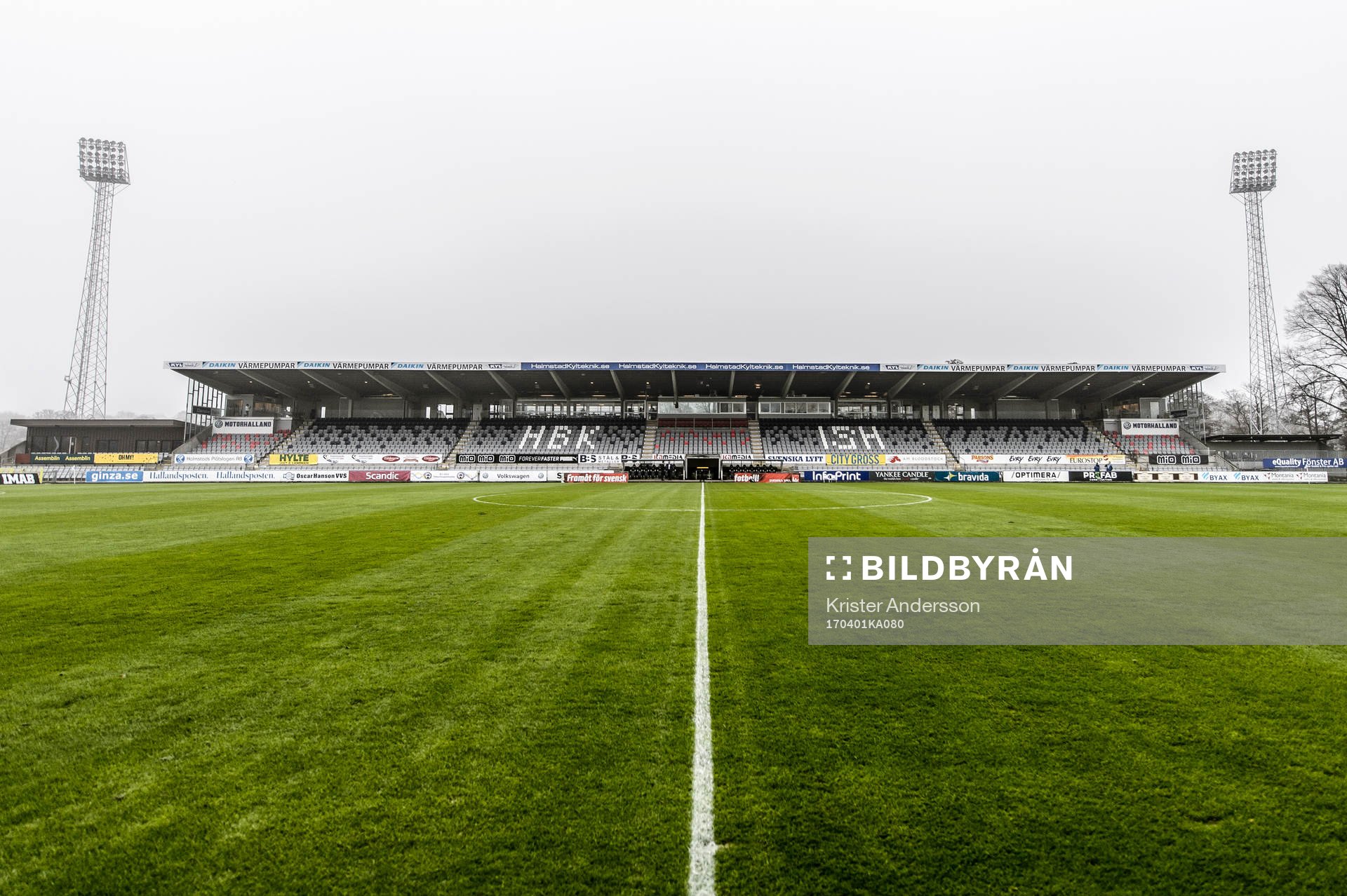 Örjans Vall före fotbollsmatchen i Allsvenskan mellan