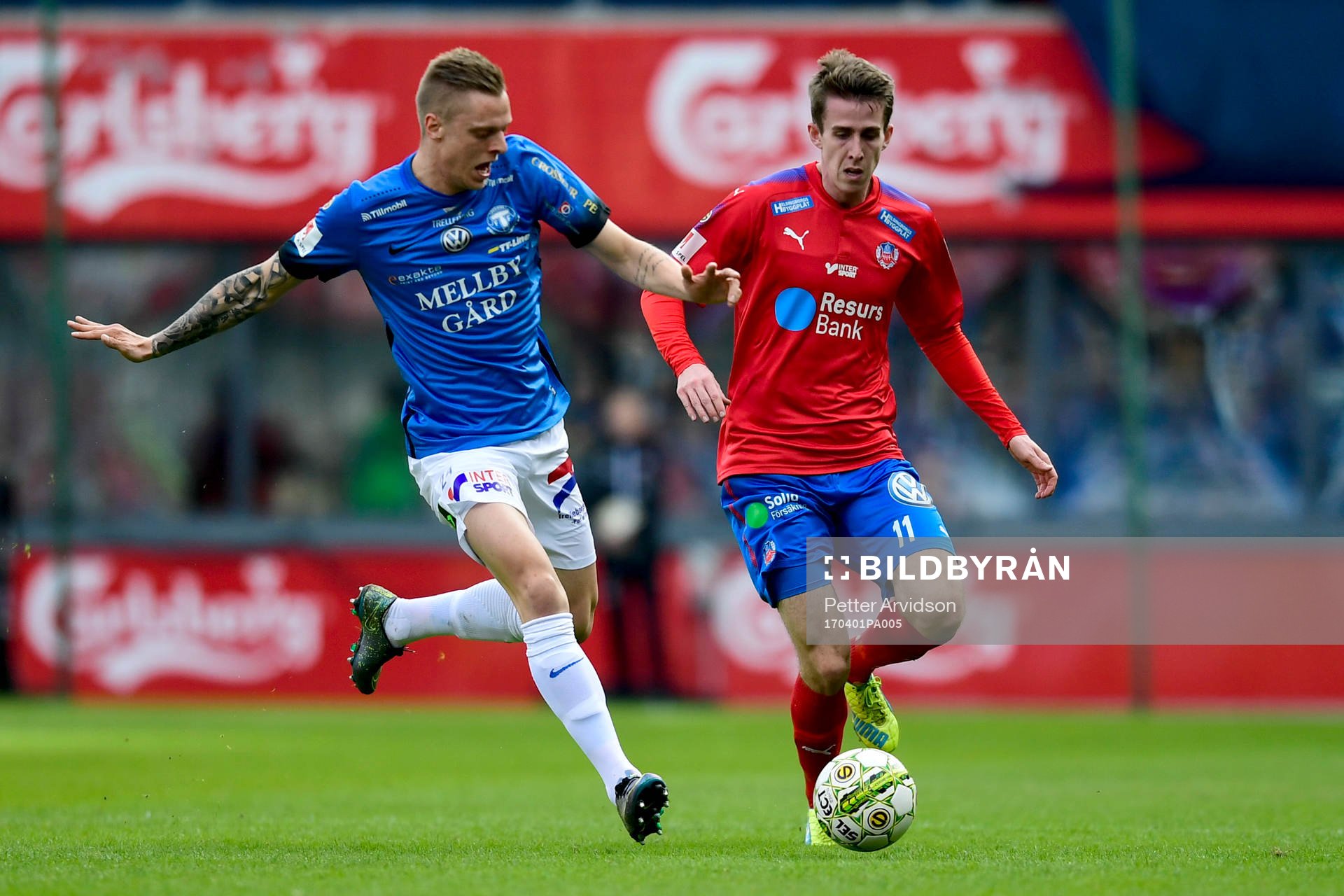 Trelleborgs Mattias Håkansson och Helsingborgs Adam