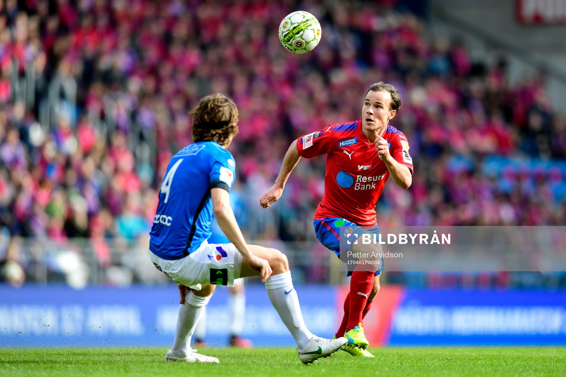 Trelleborgs Jacob Palander och Helsingborgs Anton Wede