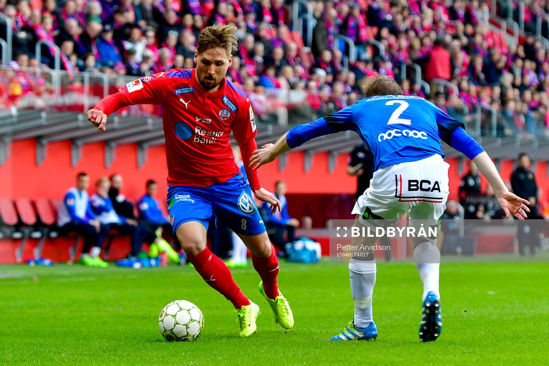 Helsingborgs Martin Christensen och Trelleborgs Albin