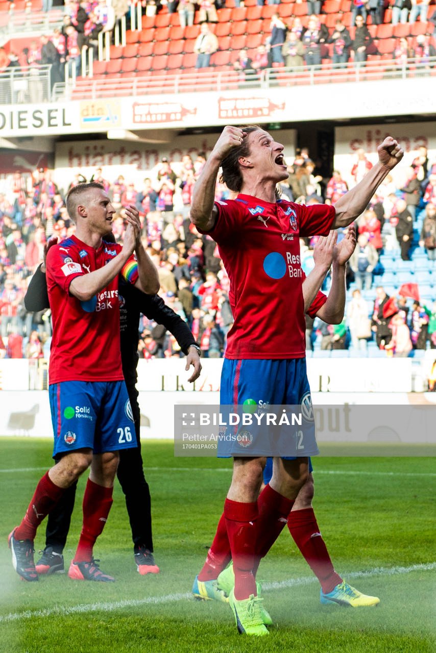 Helsingborgs Jesper Lange jublar
