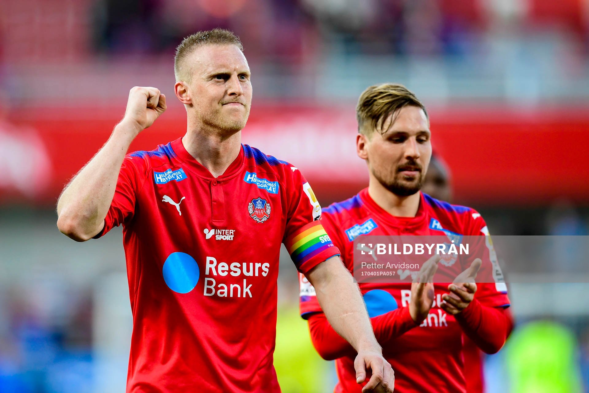 Helsingborgs Peter Larsson jublar