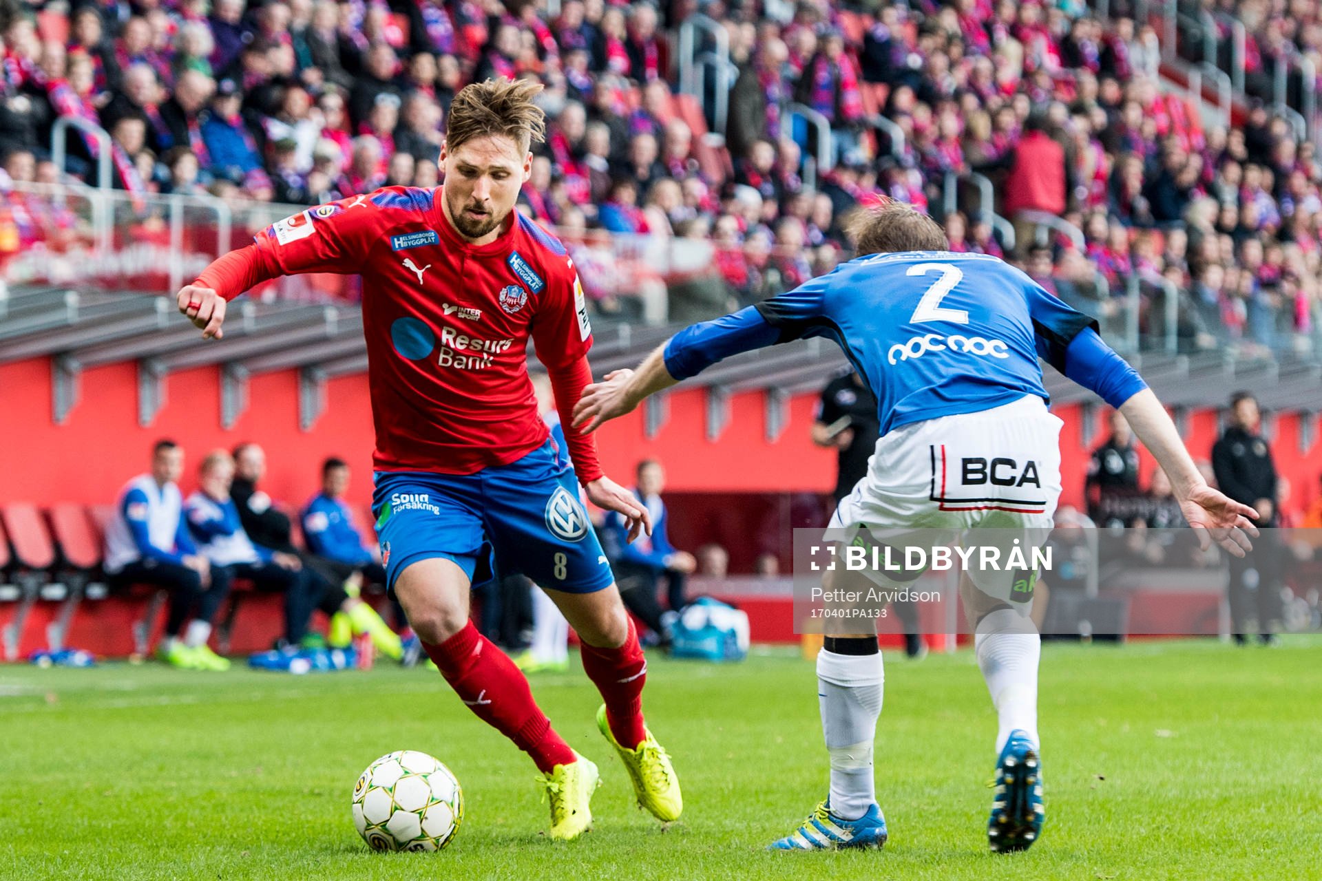 Helsingborgs Martin Christensen och Trelleborgs Albin