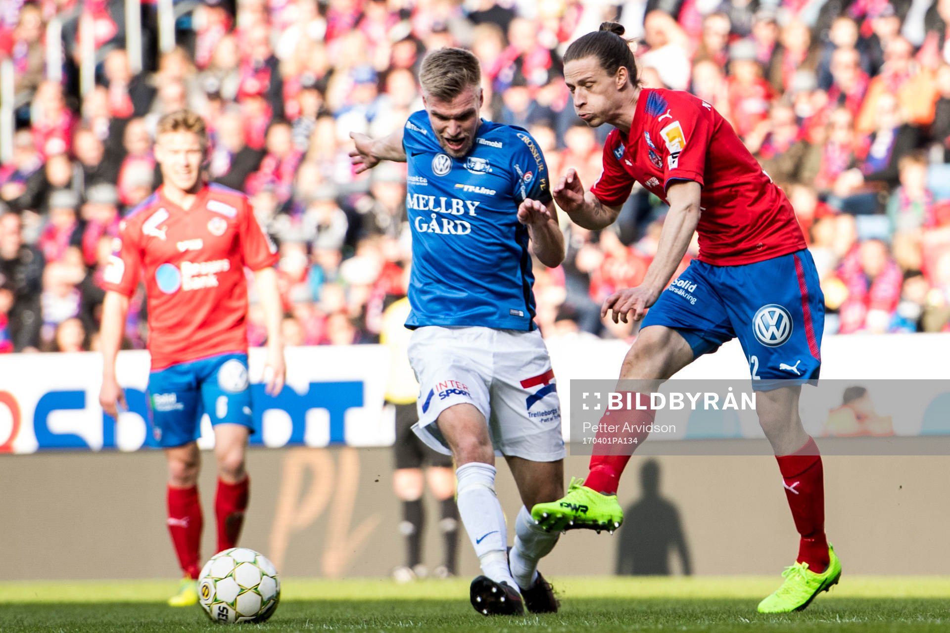 Helsingborgs Jesper Lange och Trelleborgs Robin Andersson
