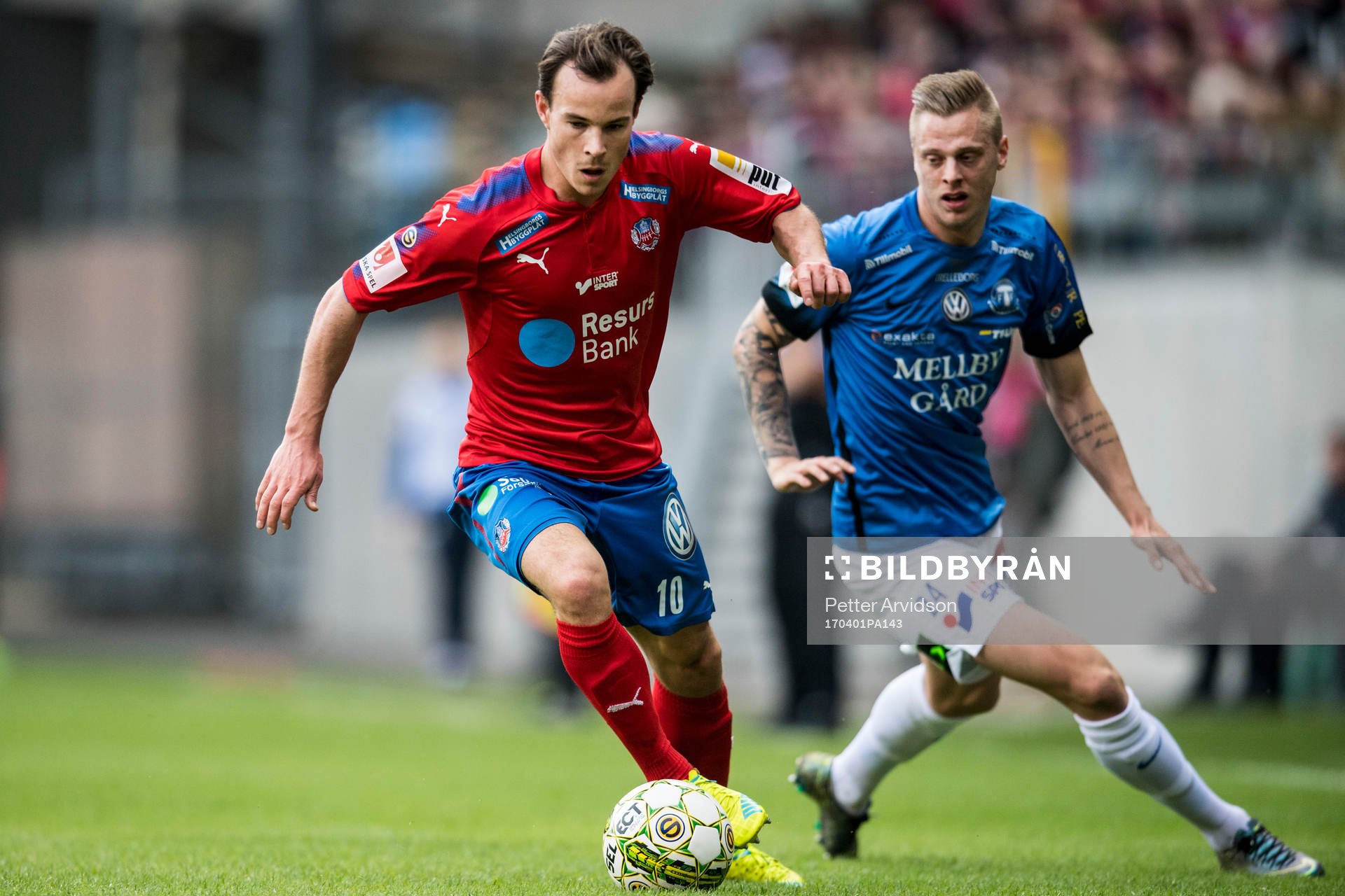 Helsingborgs Anton Wede och Trelleborgs Mattias Håkansson