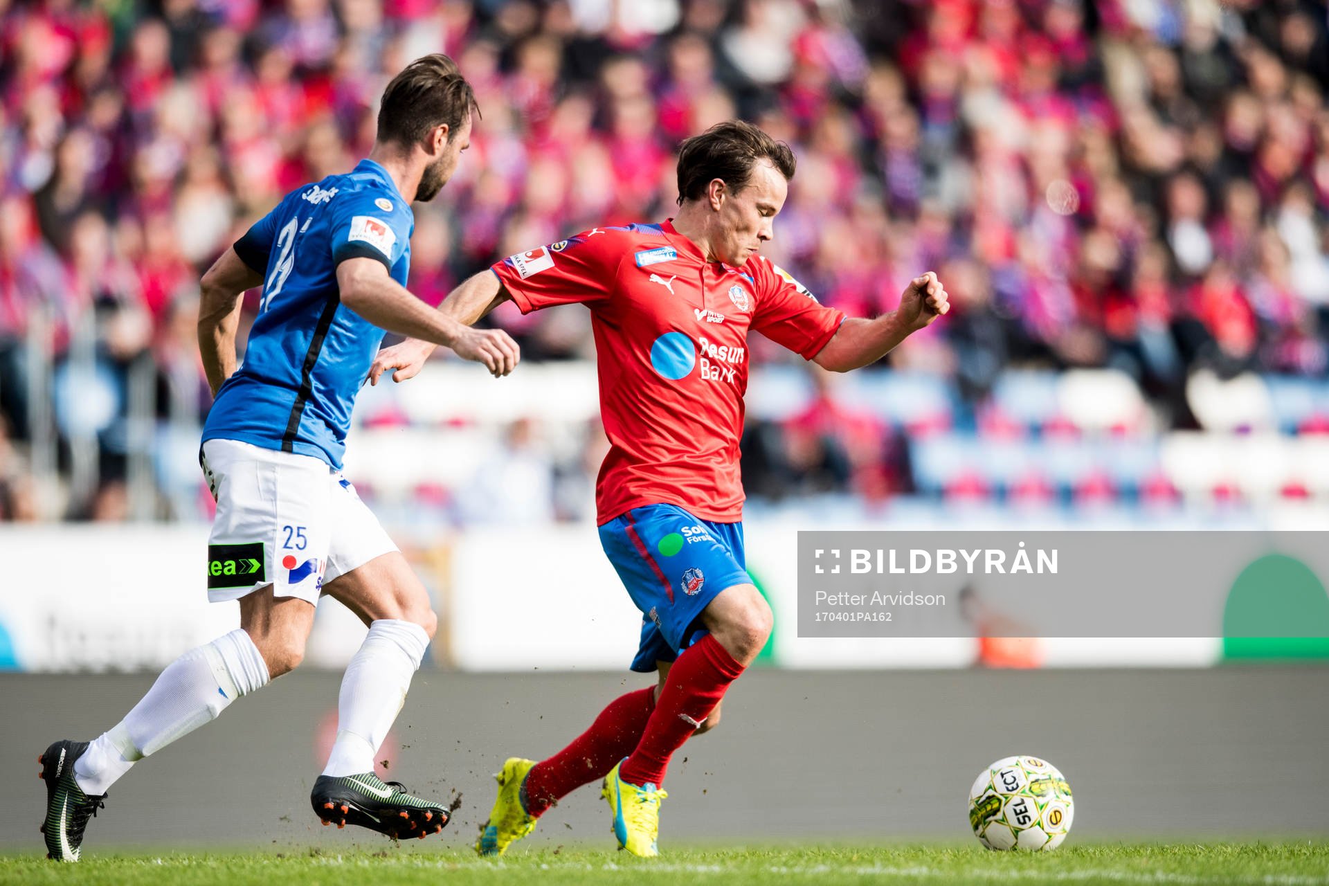 Helsingborgs Anton Wede och Trelleborgs Robin Jacobsson