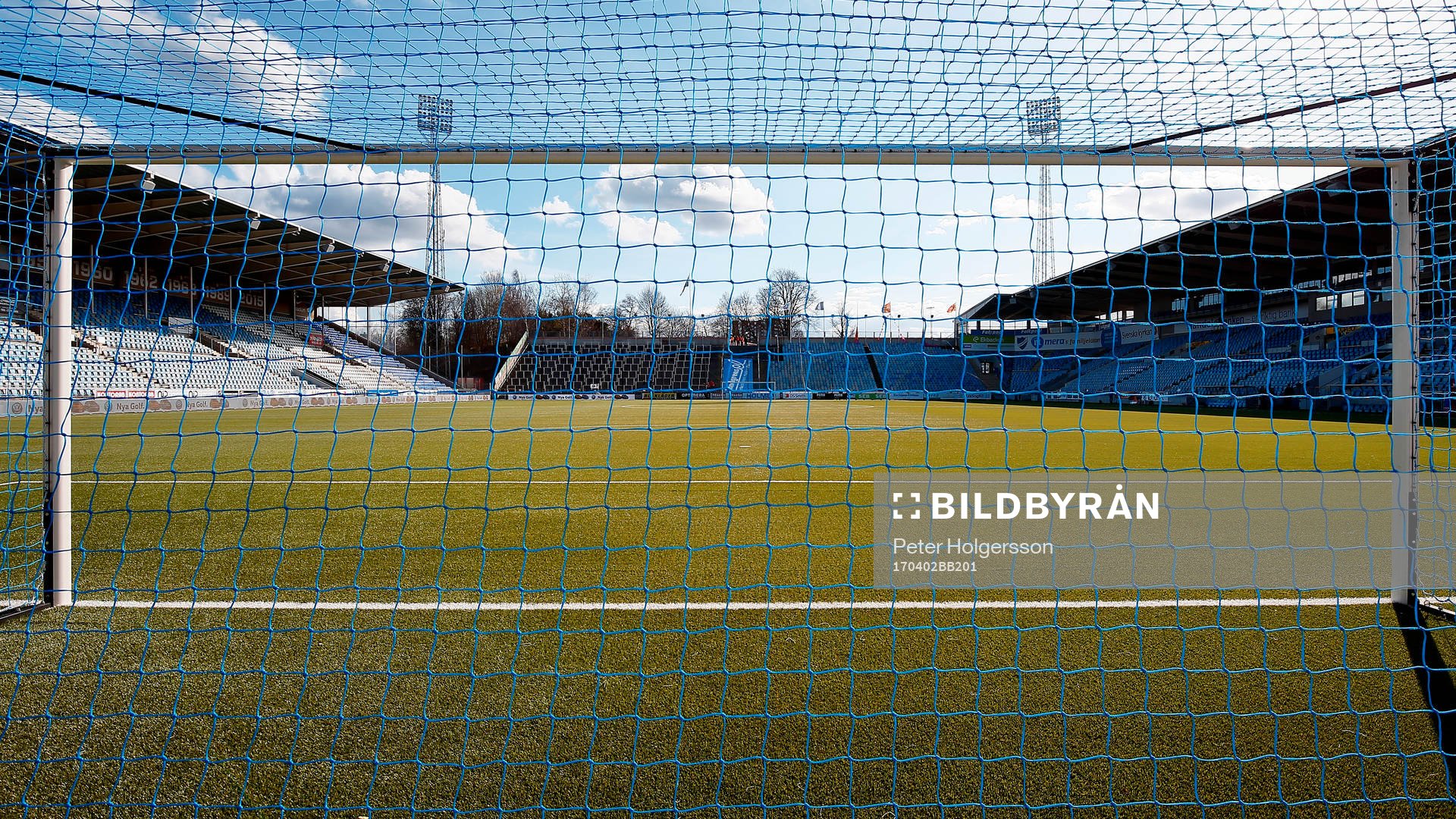 Östgötaporten redo före fotbollsmatchen i Allsvenskan