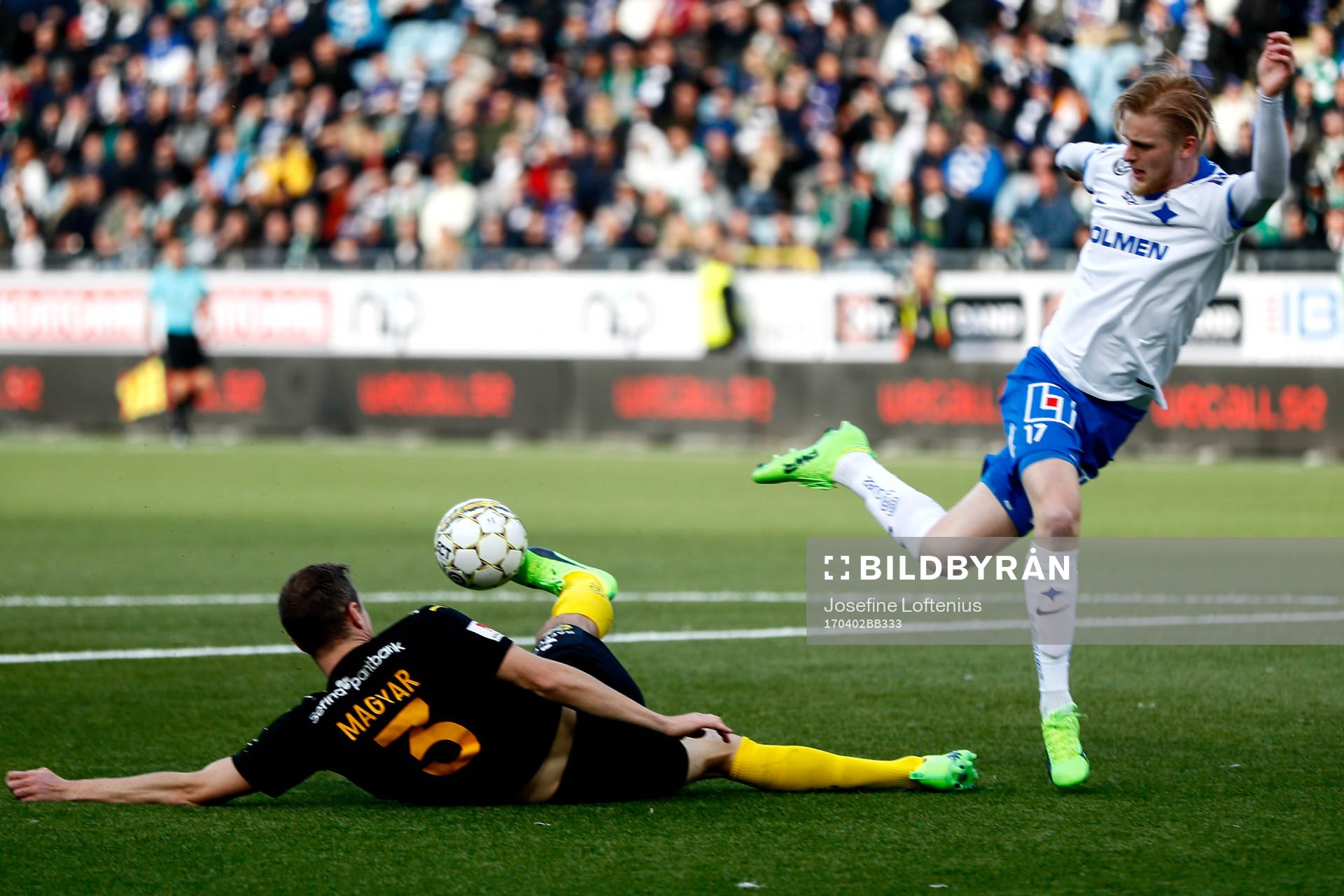 Norrköpings Karl Holmberg och Hammarbys Richard Magyar
