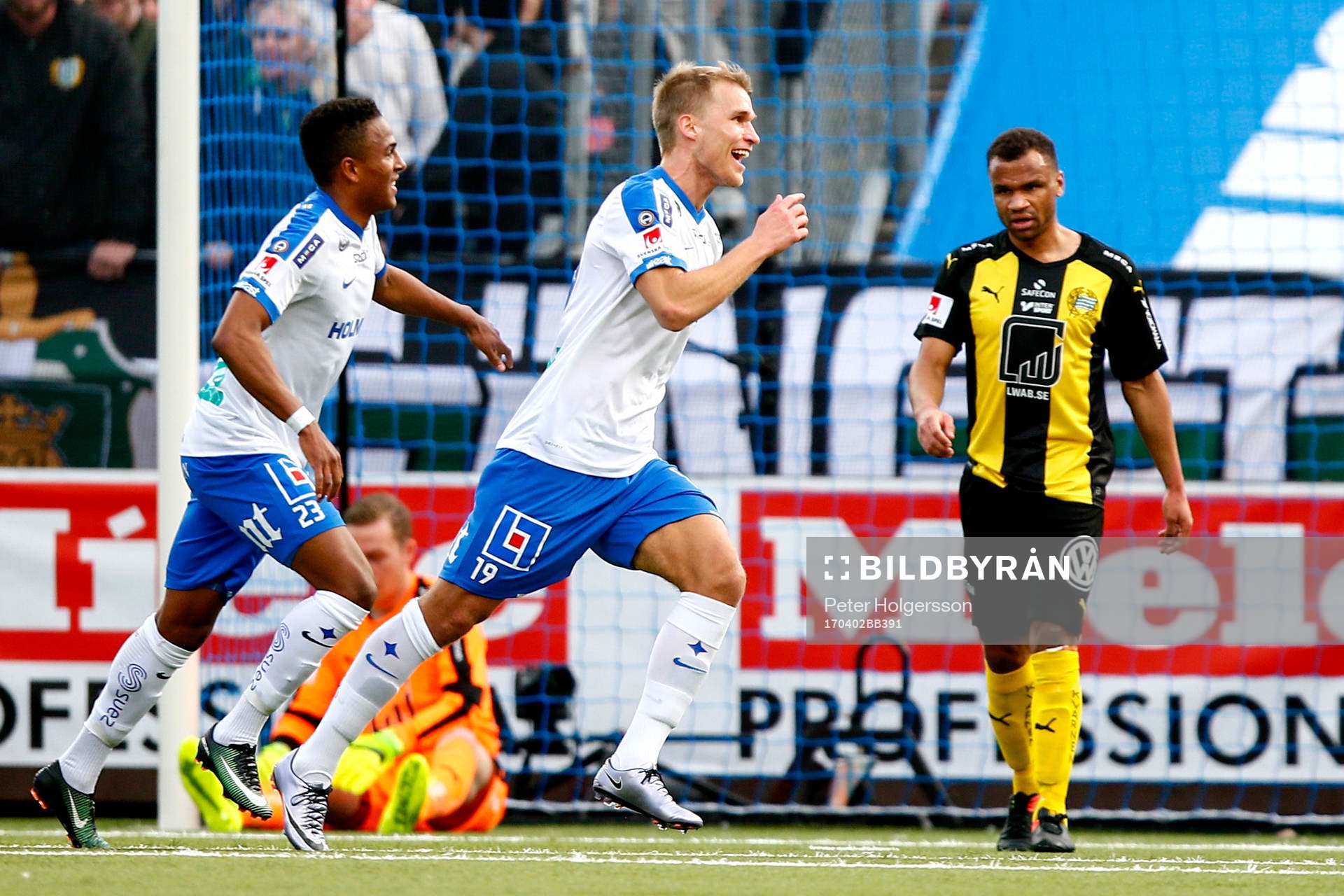 Norrköpings Sebastian Andersson jublar